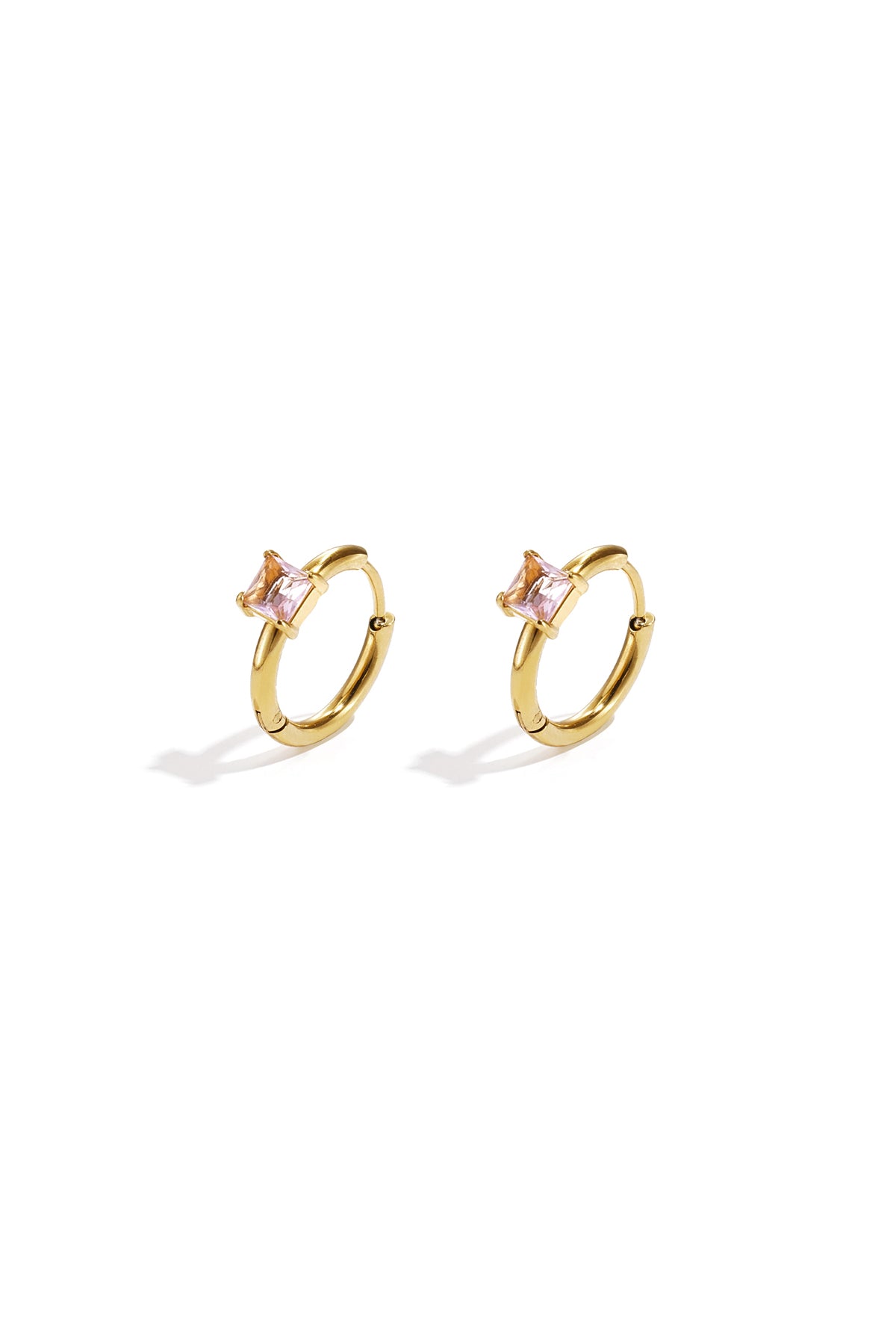 Boucles d'oreilles créoles pour femmes en acier inoxydable - plusieurs couleurs