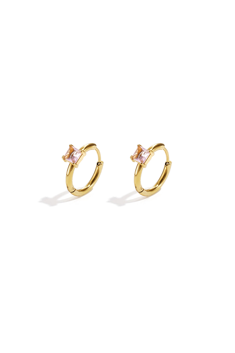 Stainless Steel Round Hoop Earrings for Women – Multiple Colors