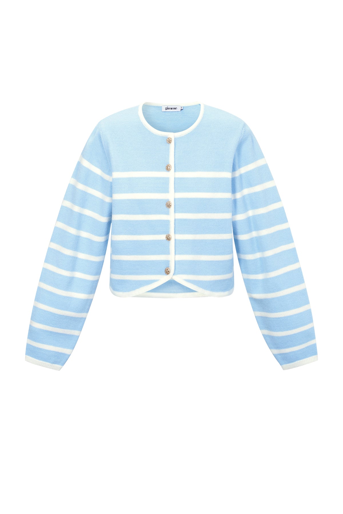 Dames Loving Stripe gebreide trui in drie kleuren – productfoto 8