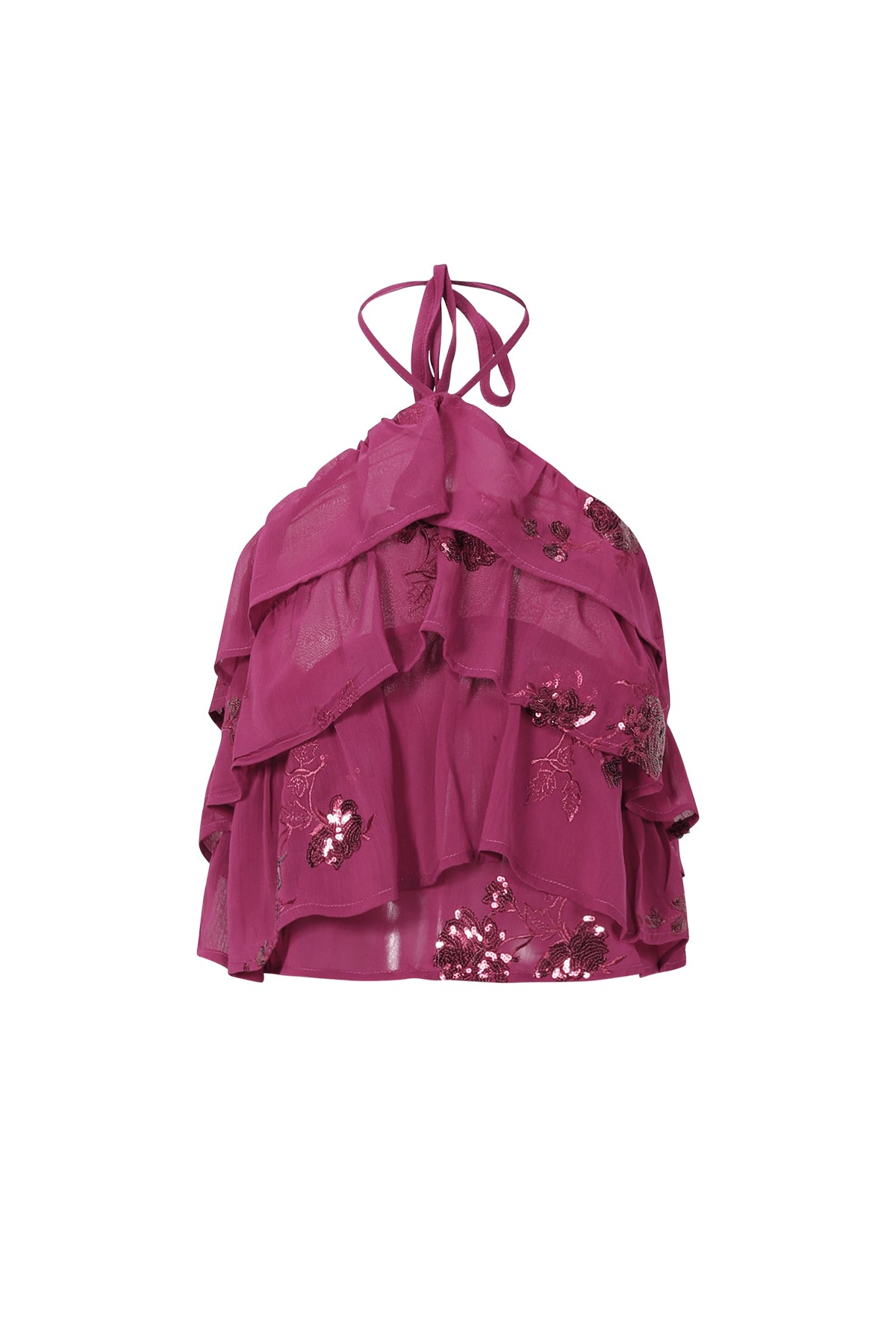 Top sans manches pour femme, imprimé floral et brodé