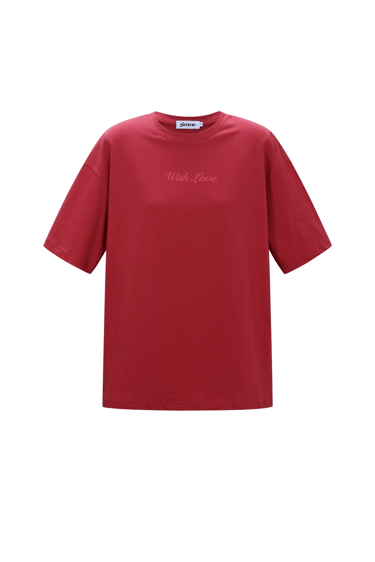Dames With Love T-shirt van katoen met tekst