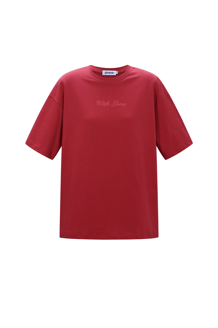 Dames With Love T-shirt van katoen met tekst