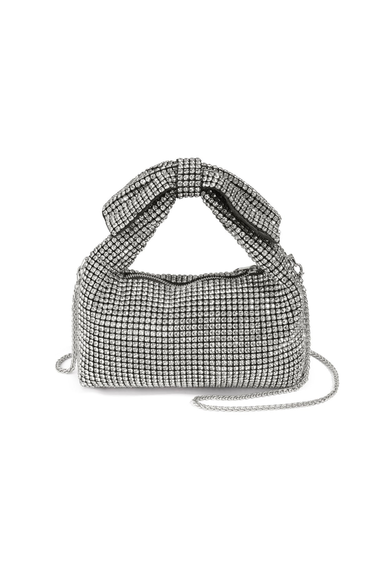 Sac à main pour femme en polyester avec nœud décoratif – plusieurs coloris