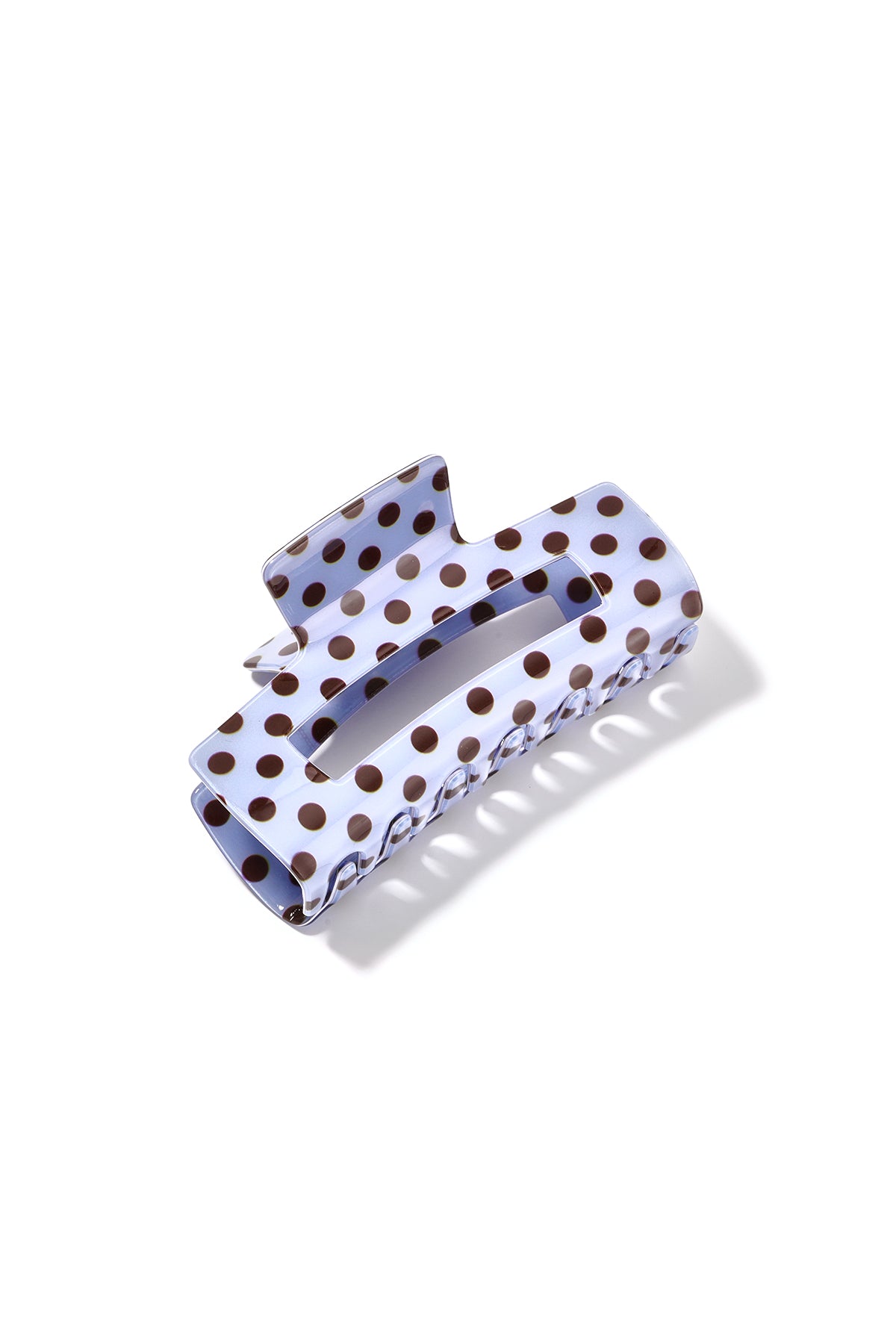 Pince à cheveux en PVC à pois – couleurs variées – au quotidien