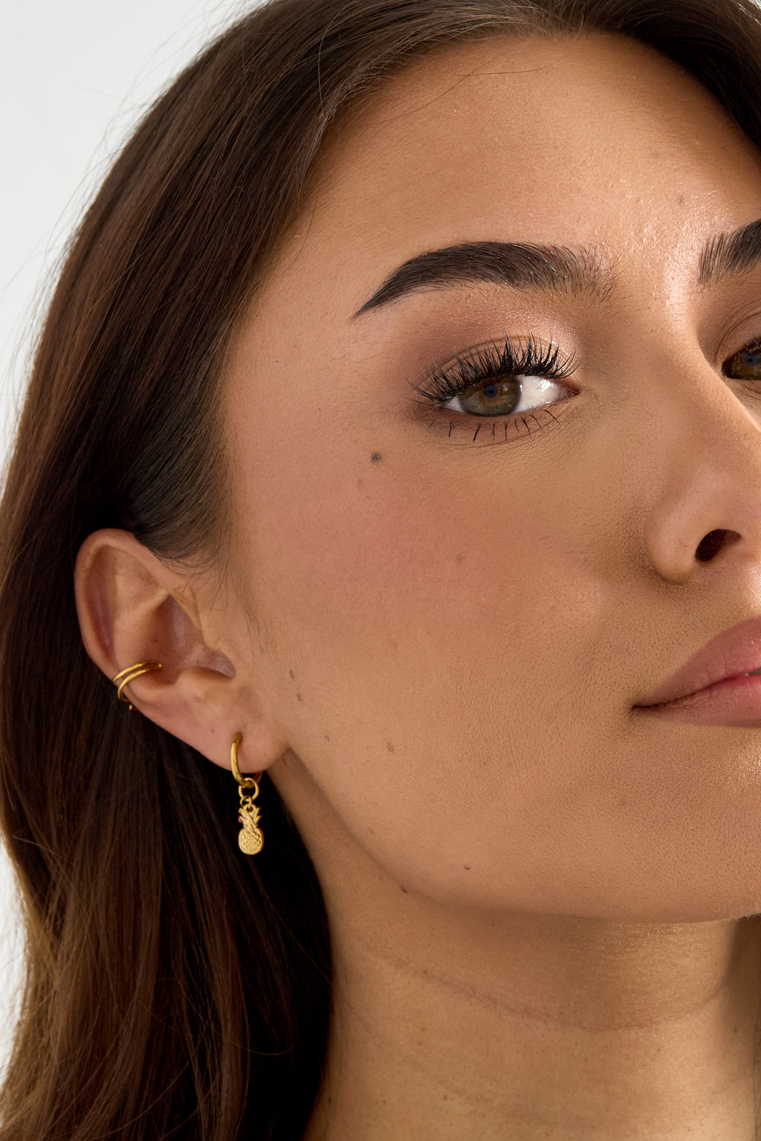 Earcuff Spiral Gold Goud kleur Stainless Steel