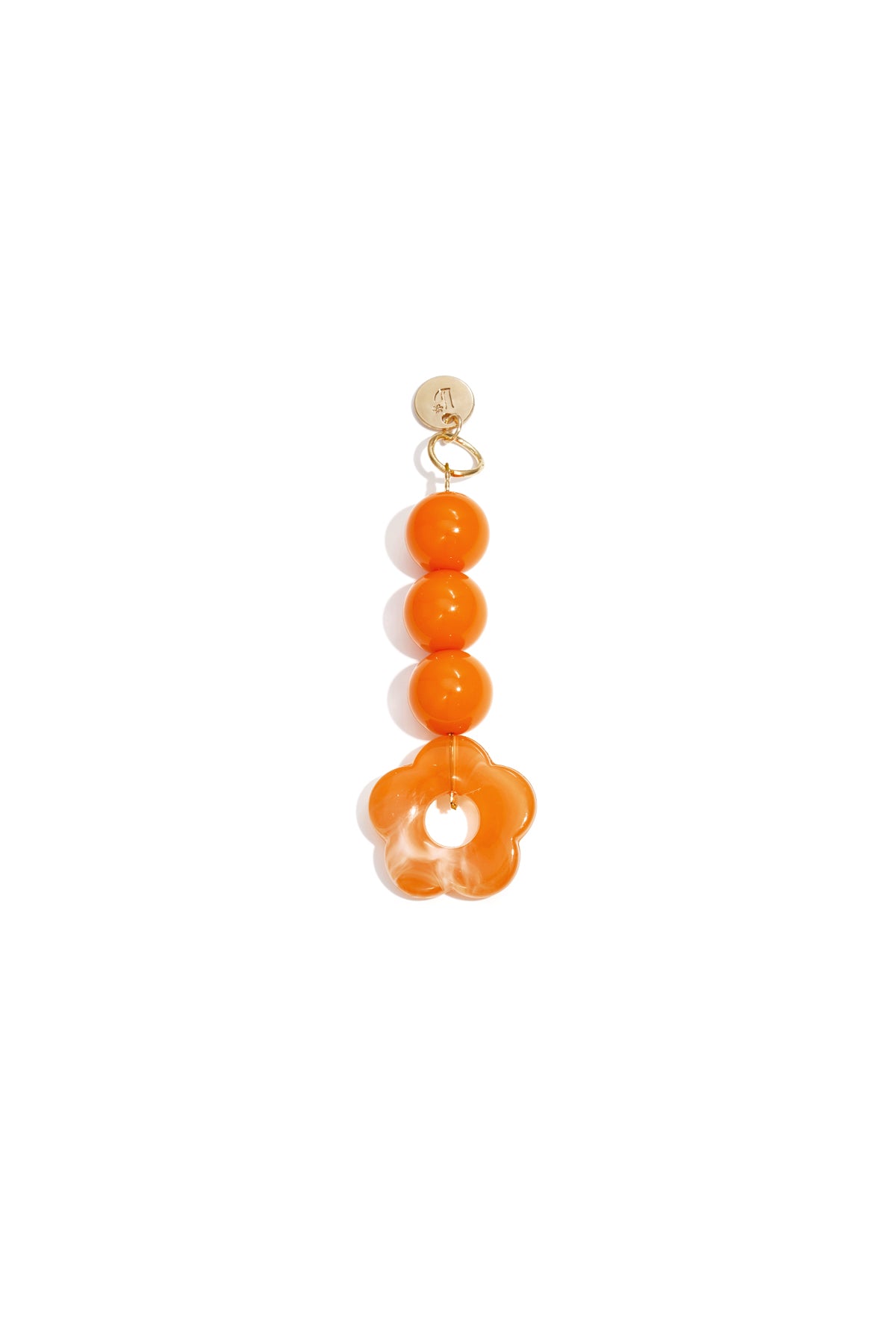 Tasbedeltjes met bloemmotief, casual, acryl, dagelijkse accessoires