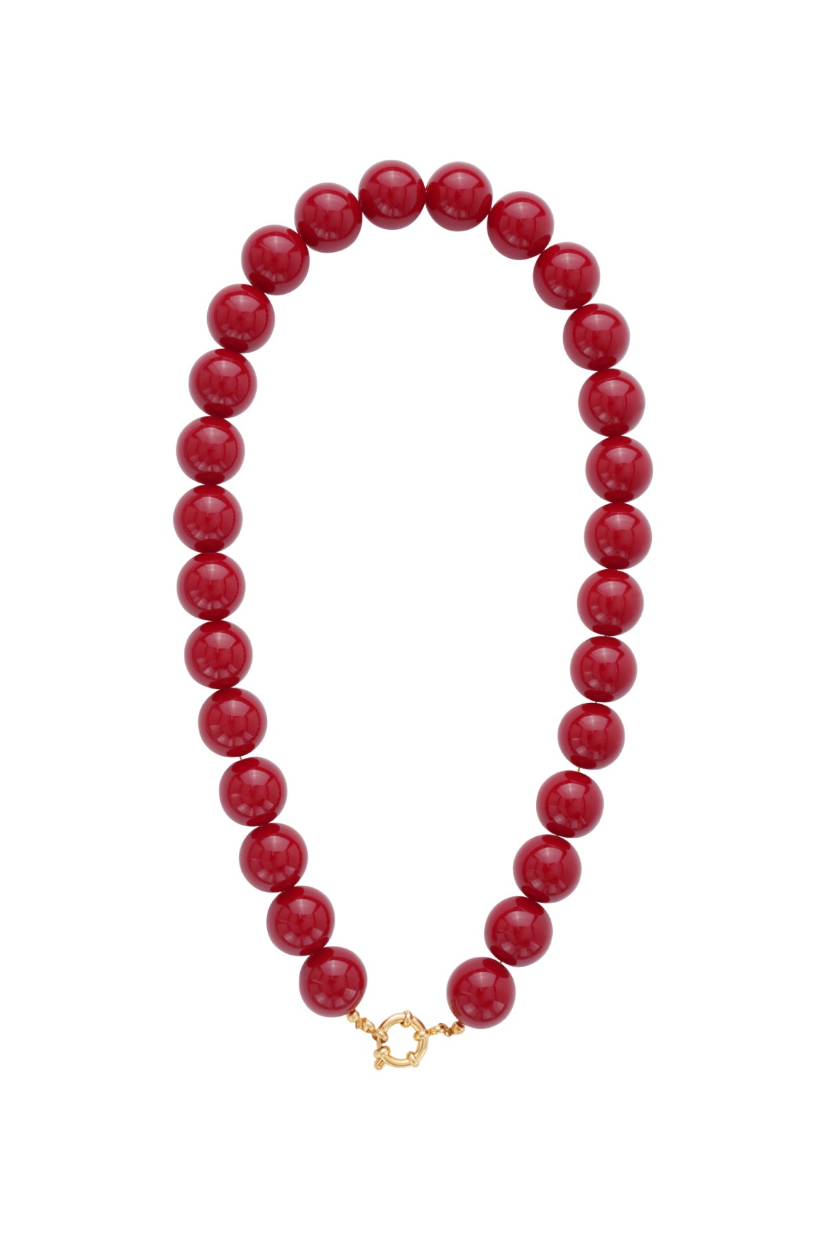 Collier de perles en résine pour femme – multicolore – créatif