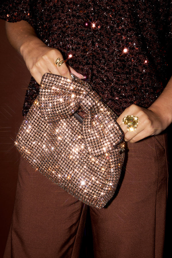 Women's polyester handbag with bow detail – multiple colours – image 4