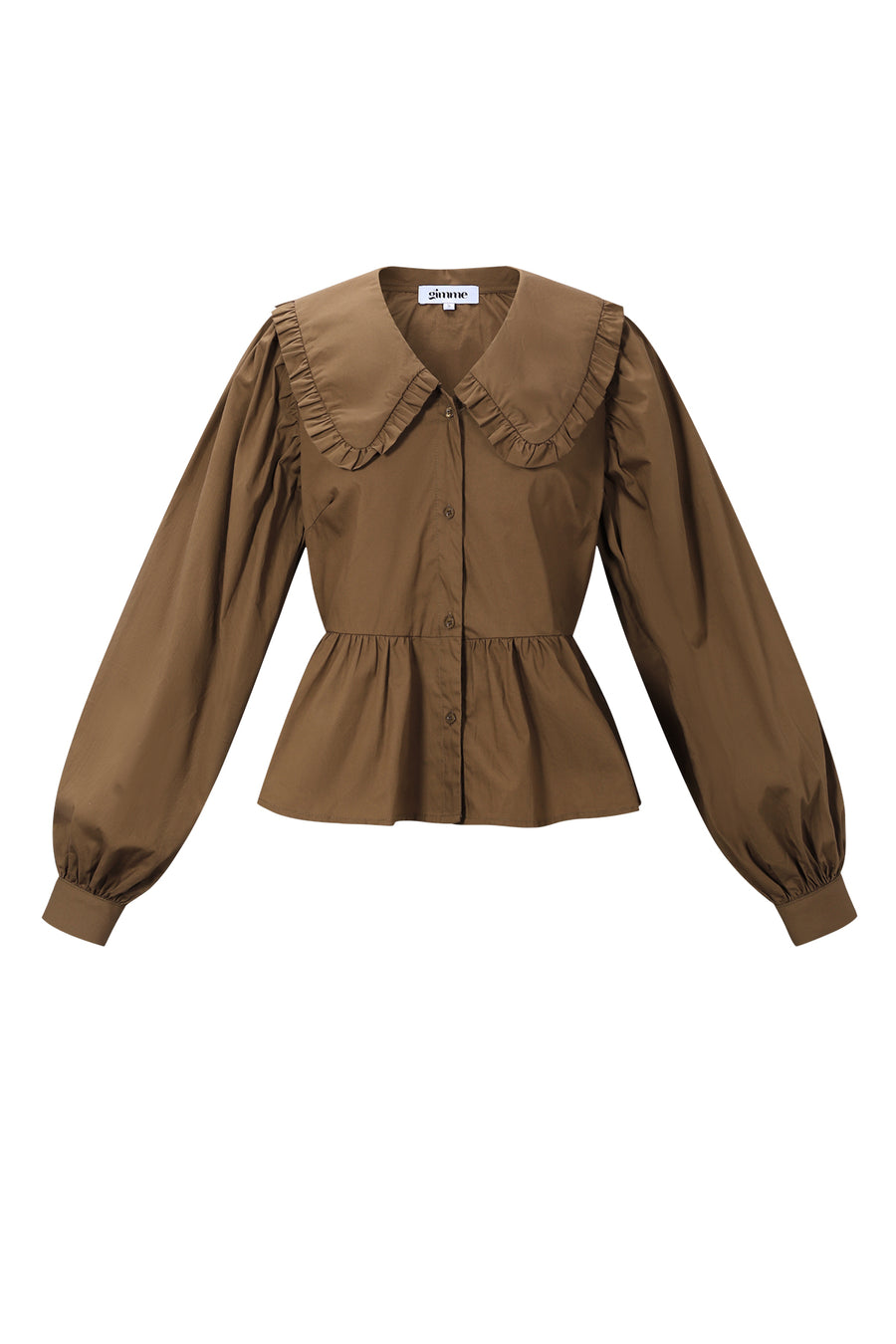 Dames casual blouse van geweven katoen in drie kleuren