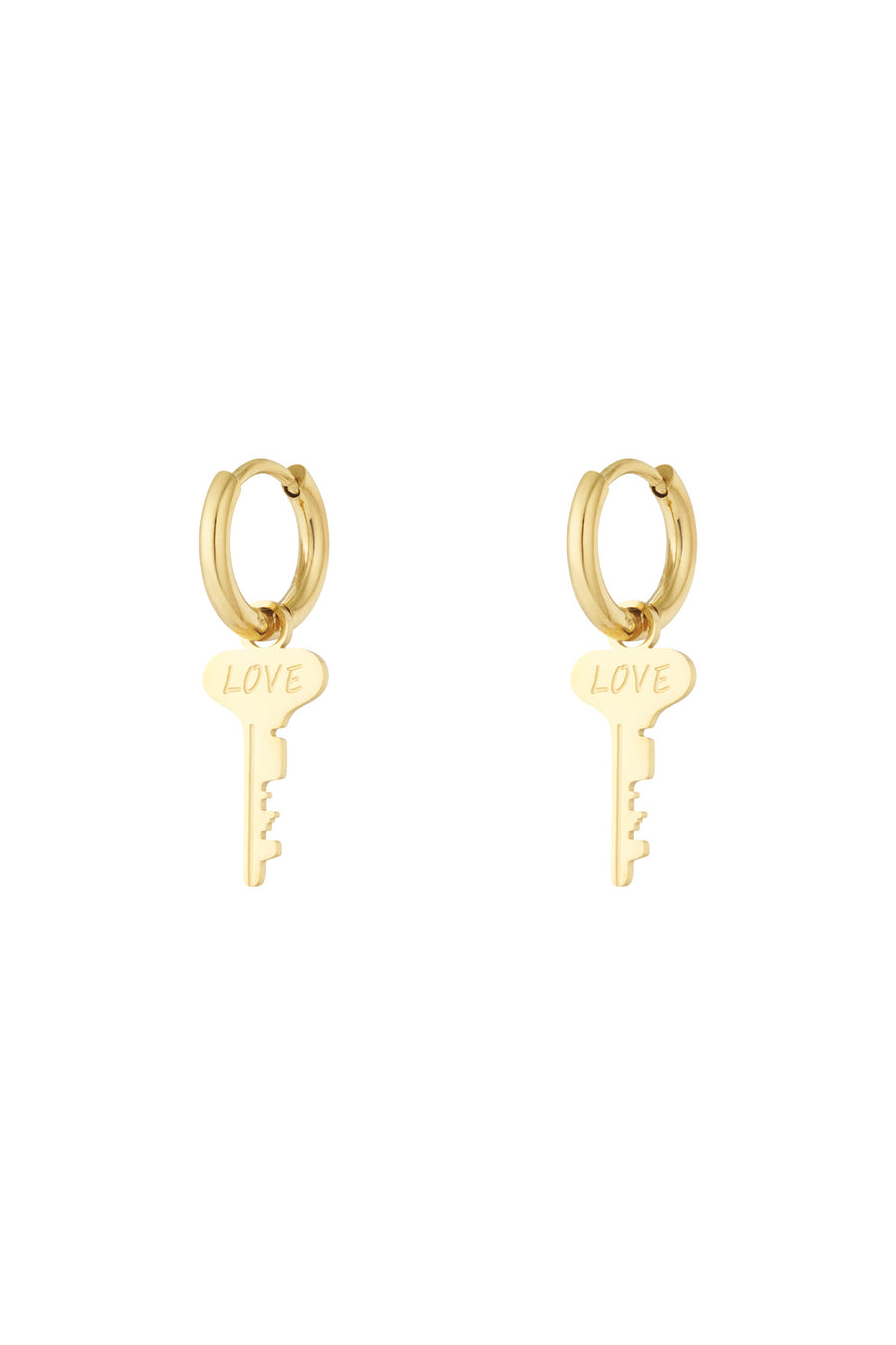 Boucles d'oreilles pendantes en acier inoxydable pour femmes – doré et argenté