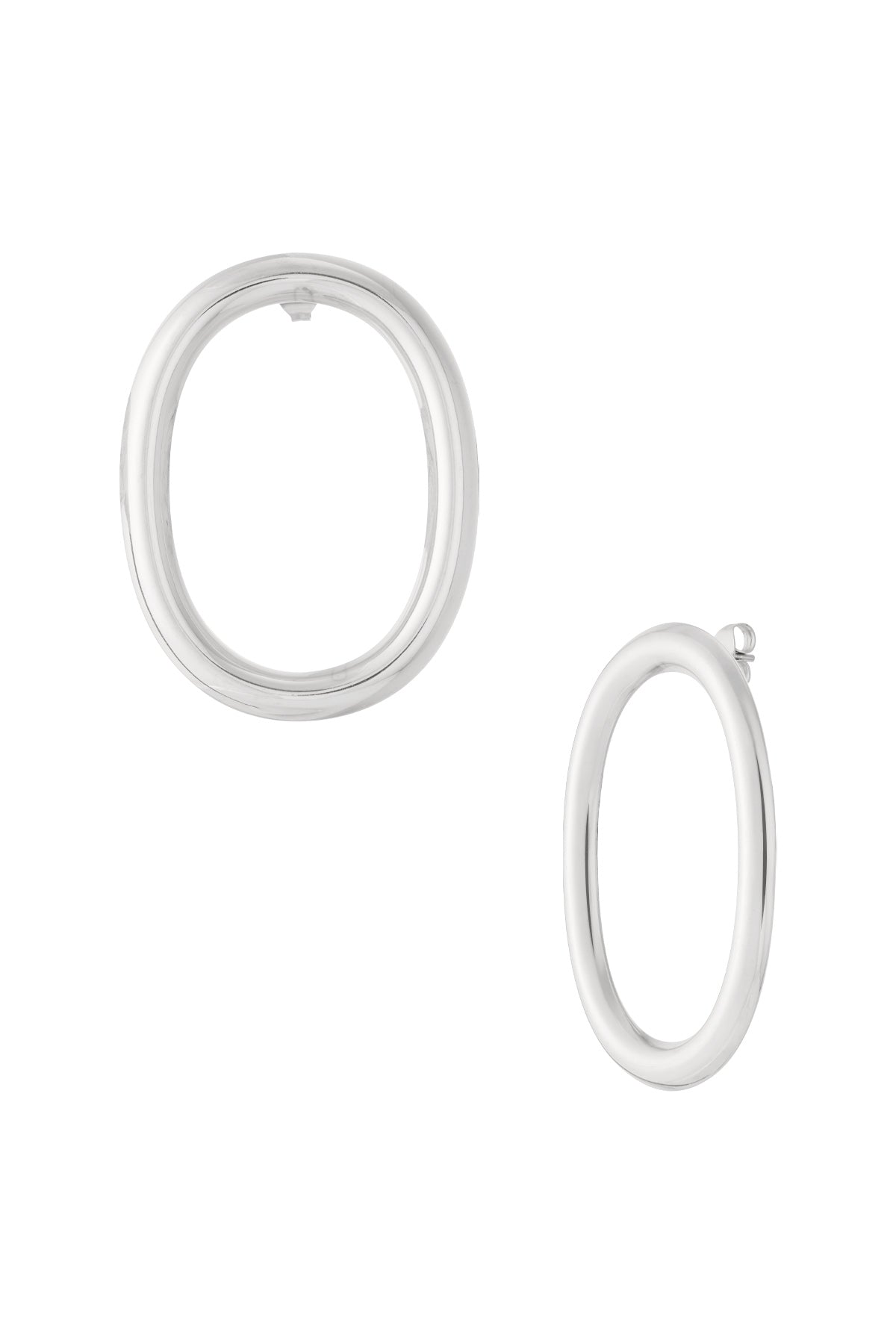Puces d'oreilles pour femmes en acier inoxydable forme organique – couleur or