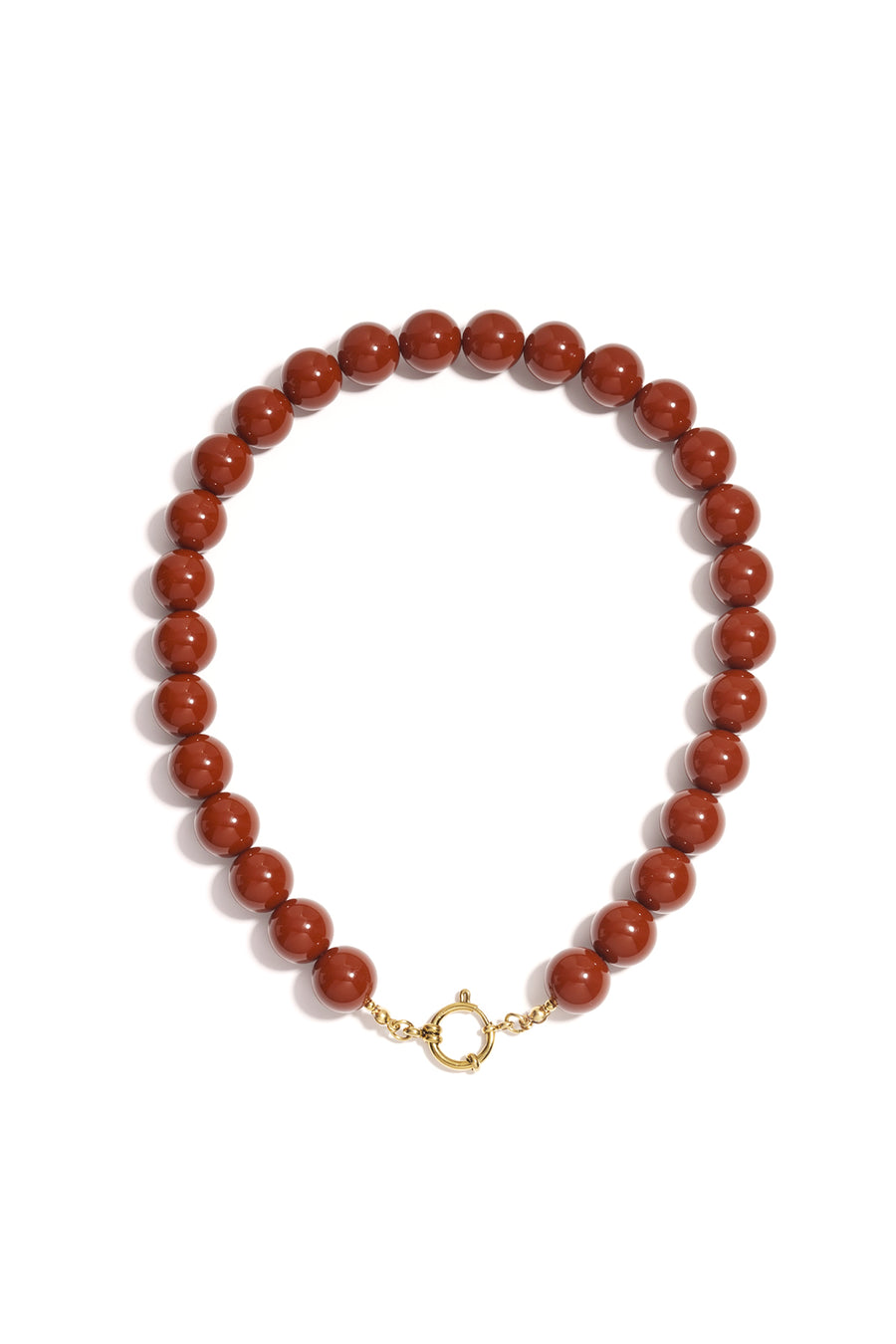 Collier de perles en résine pour femme – multicolore – créatif
