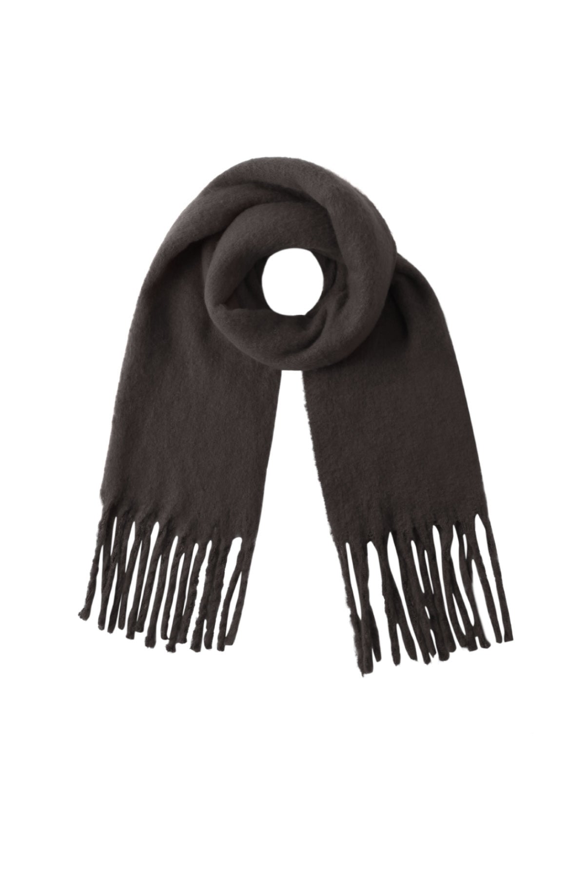 Écharpe d'hiver pour femmes 100 % polyester de couleur unie – plusieurs coloris