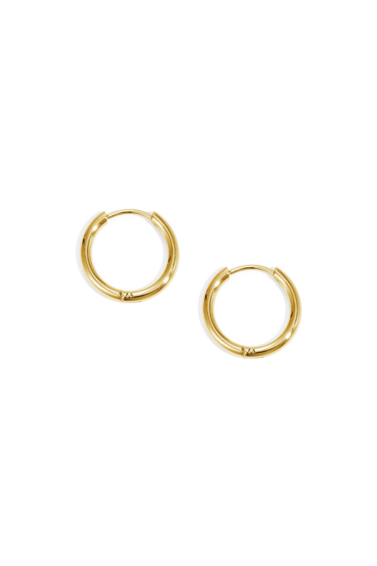 Boucles d'oreilles créoles pour femmes en acier inoxydable – doré et argenté