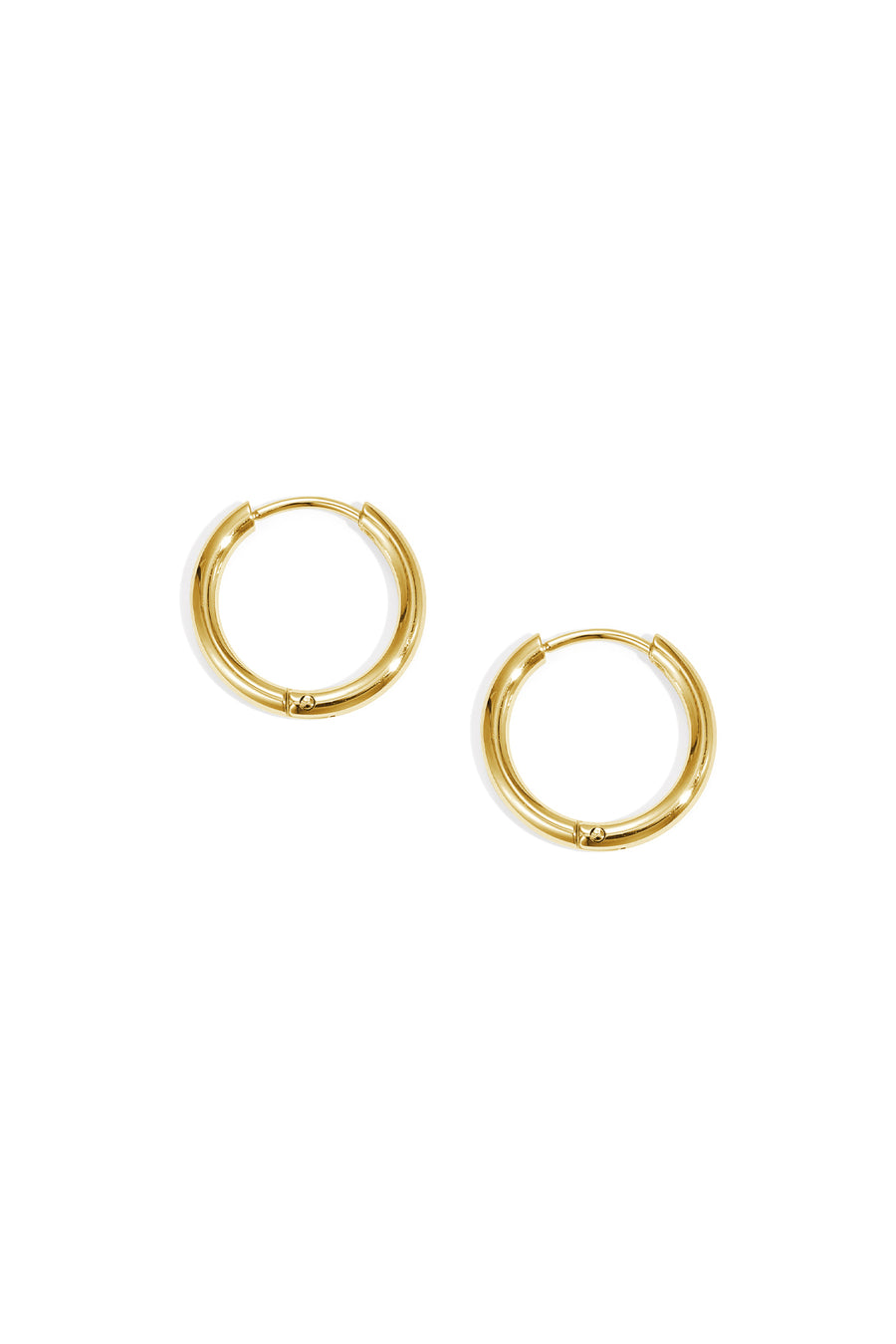 Boucles d'oreilles créoles pour femmes en acier inoxydable – doré et argenté