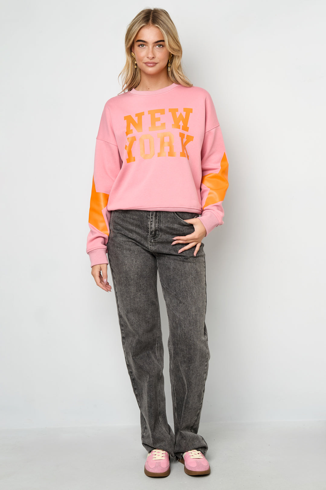 Dames New York sweater van katoen met ster – productfoto 3