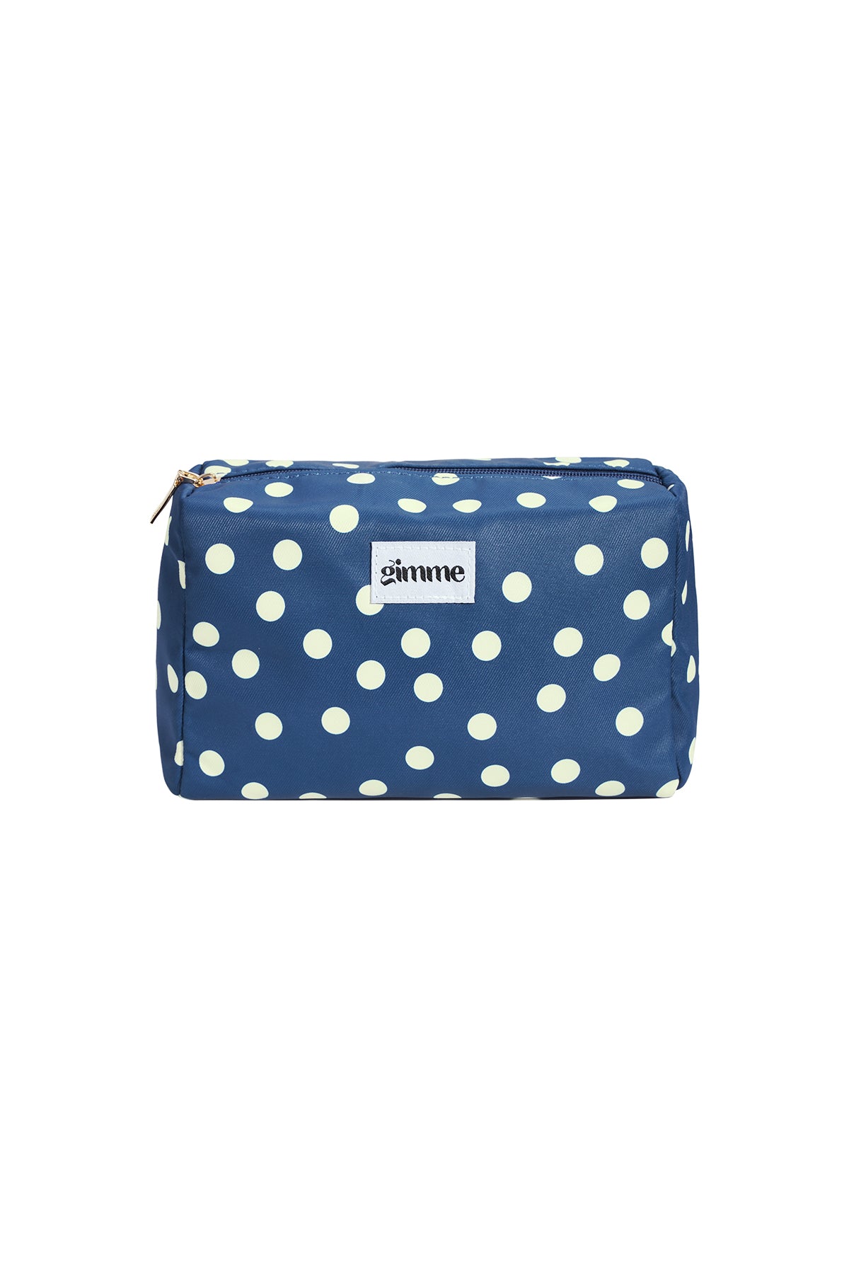 Trousse de maquillage 100 % polyester à pois – plusieurs coloris