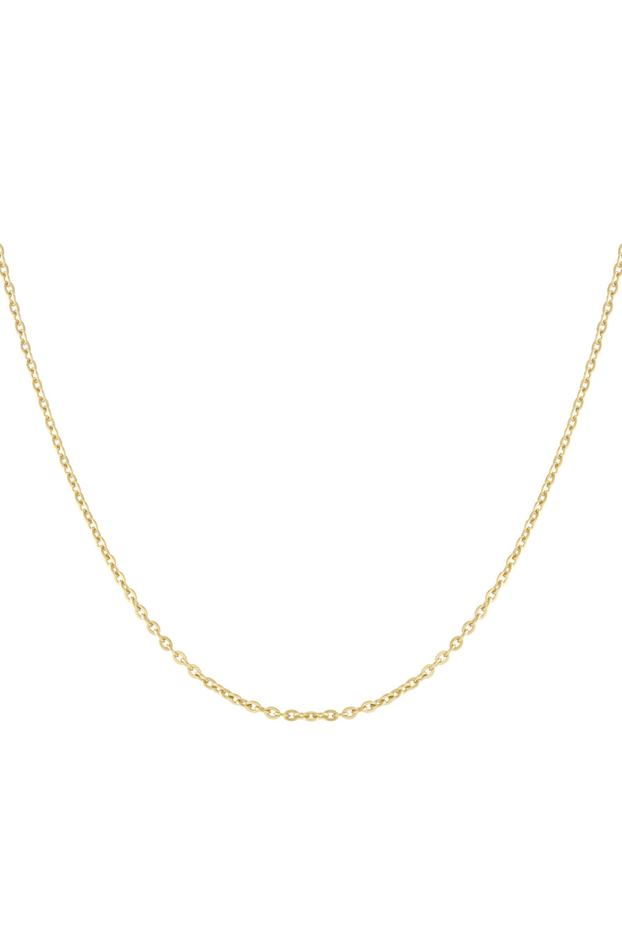 Chaîne maille pour femme en acier inoxydable avec détail maillon – couleur or