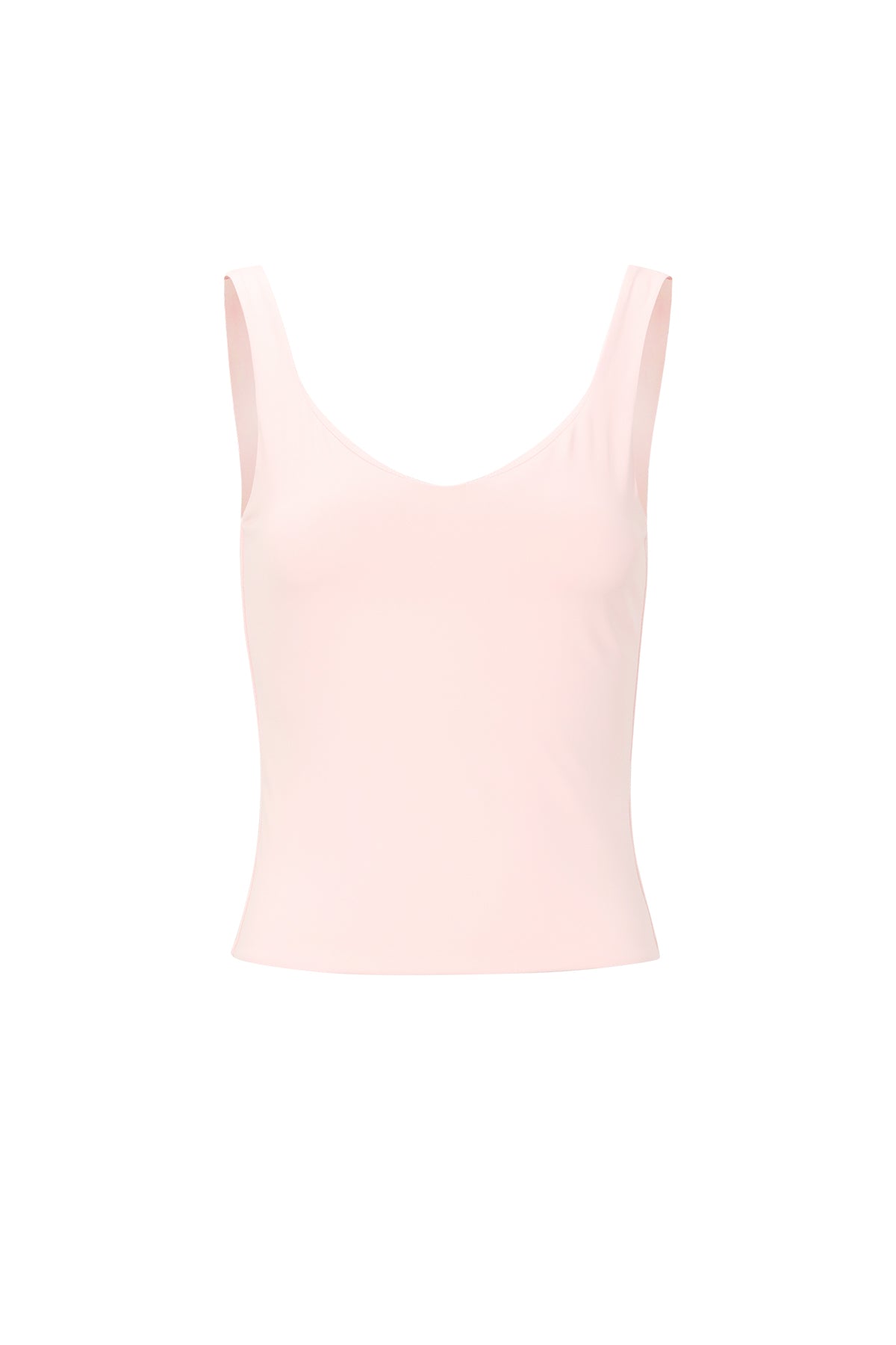 Dames basic top van gebreid nylon in vier effen kleuren – productfoto 9