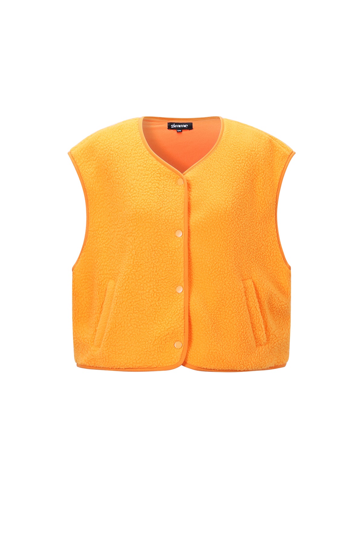 Women's waistcoat with round neck and slim fit – image 1