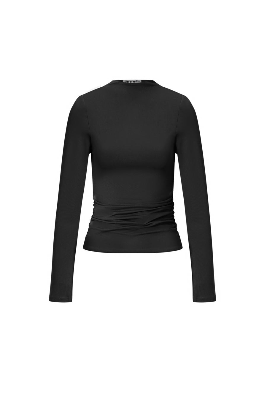 Dames top met lange mouwen van gebreid nylon