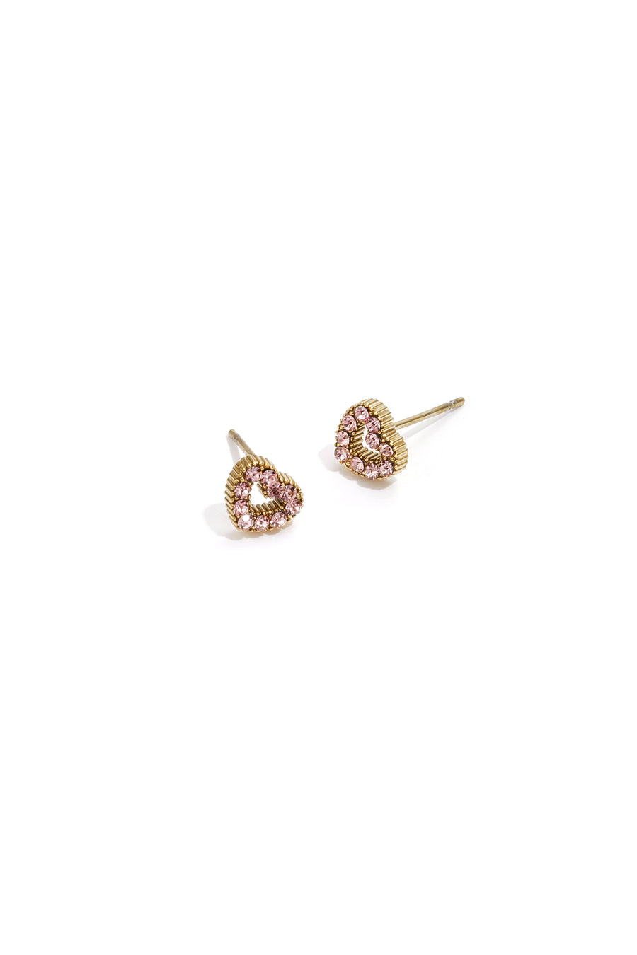 Puces d'oreilles pour femme en acier inoxydable en forme de cœur – plusieurs couleurs