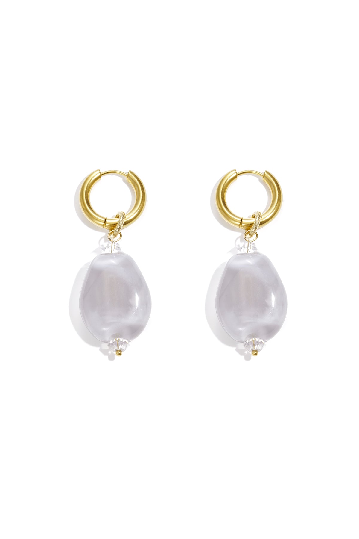 Boucles d'oreilles pendantes en résine pour femme, forme organique – plusieurs couleurs – photo 9