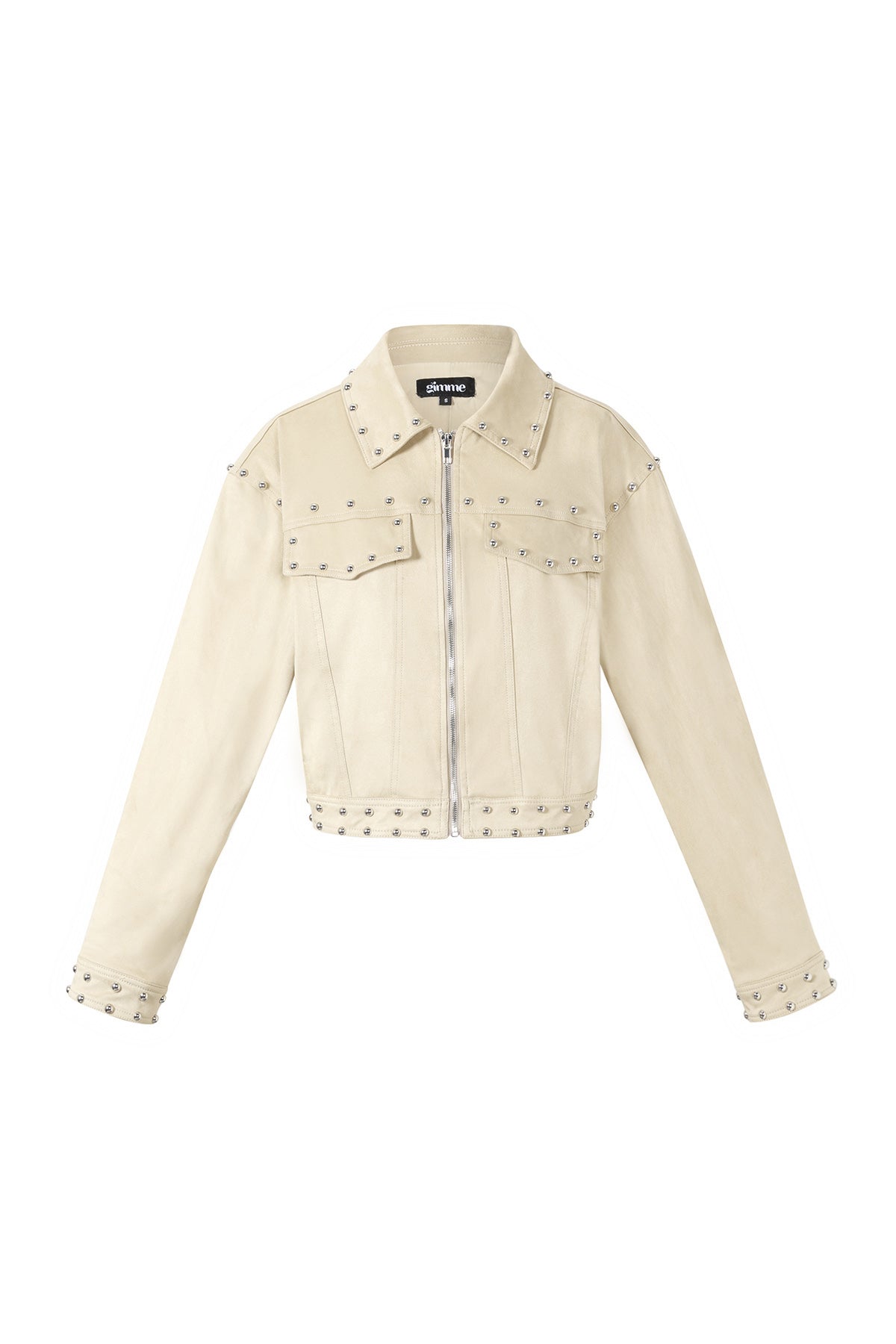 Dames kort statement jacket van geweven polyester – productfoto 9