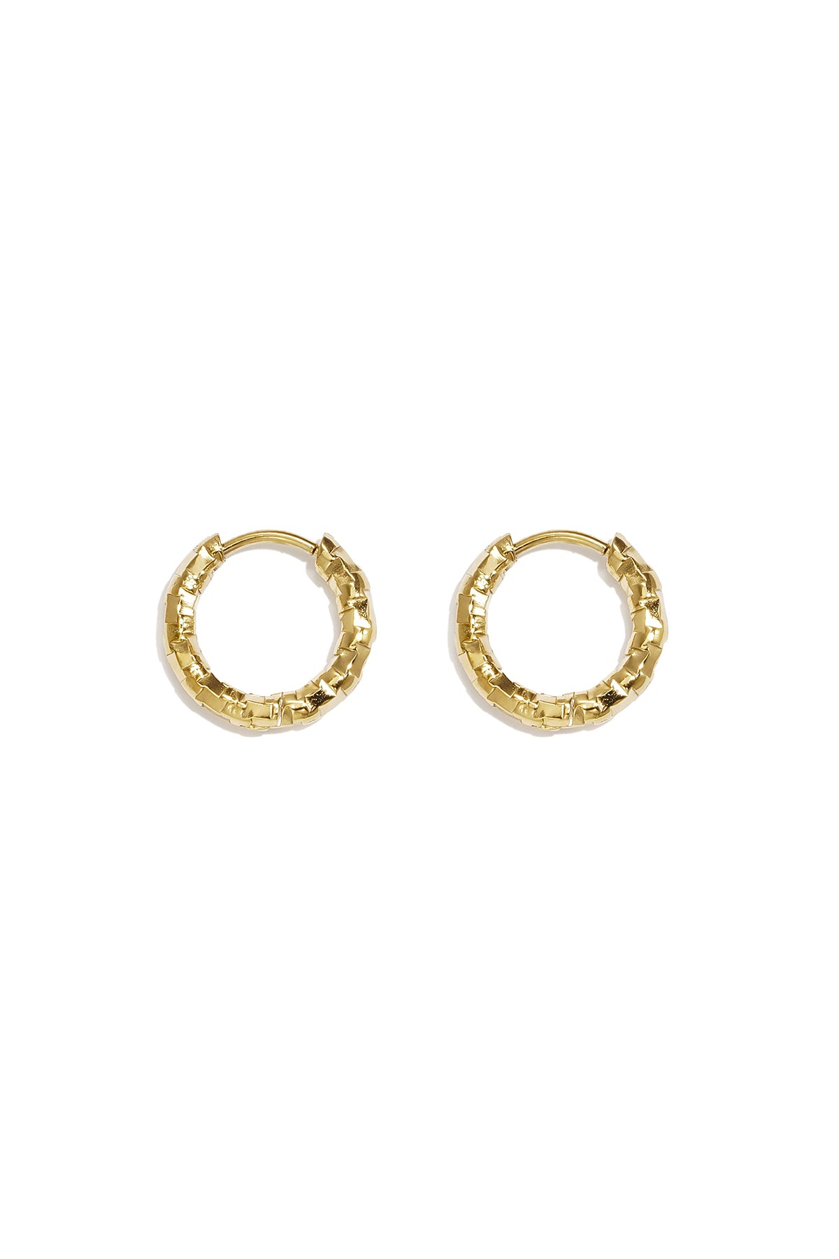 Women's Stainless Steel Round Hoop Earrings – Gold and Silver Tone