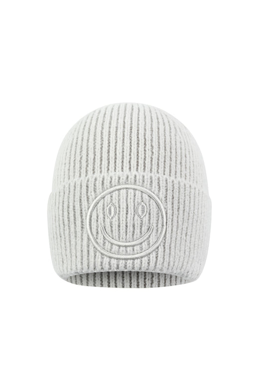 Chapeau pour femme 100 % polyester avec motif smiley – plusieurs couleurs