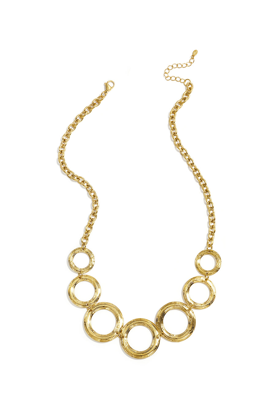 Collier en chaîne pour femme en acier inoxydable avec détails de maillons – doré