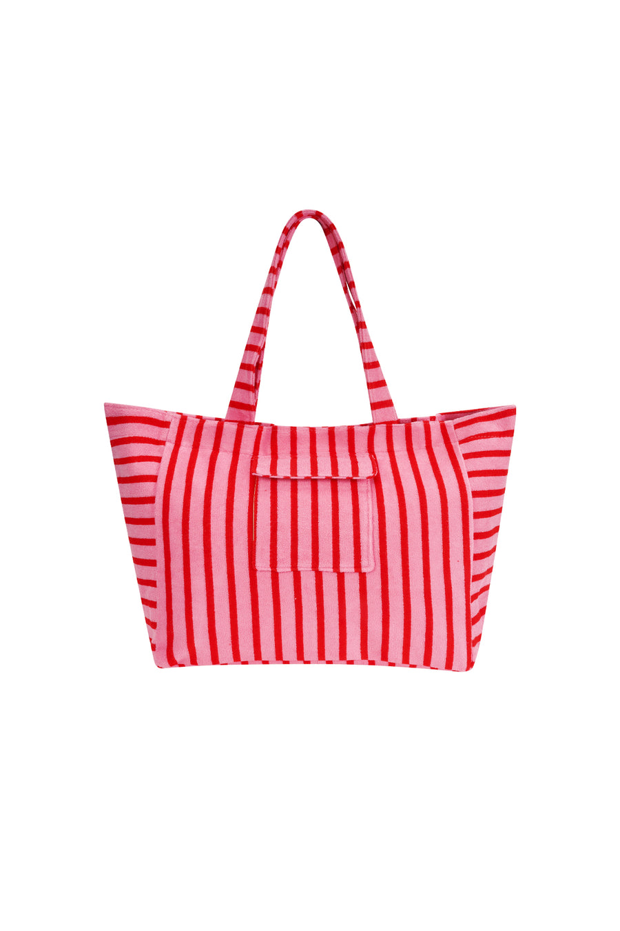 Cabas 100 % polyester à rayures – plusieurs coloris – décontracté