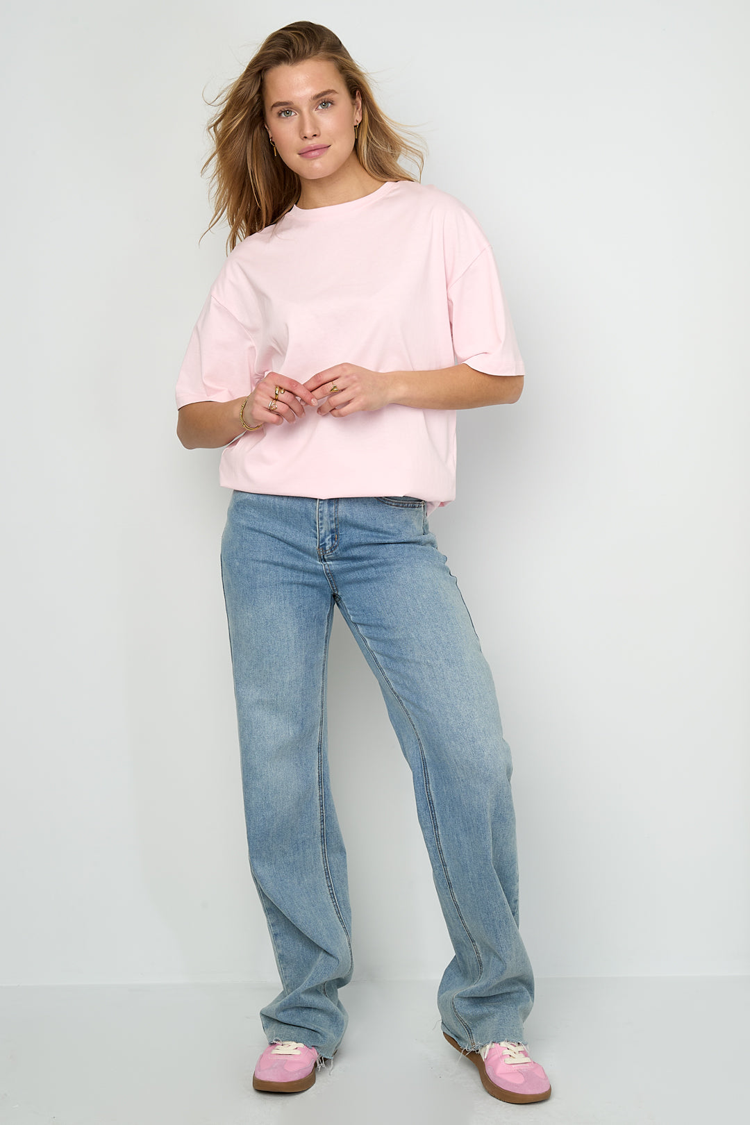 Dames Love Machine T-shirt van katoen met hart – productfoto 5