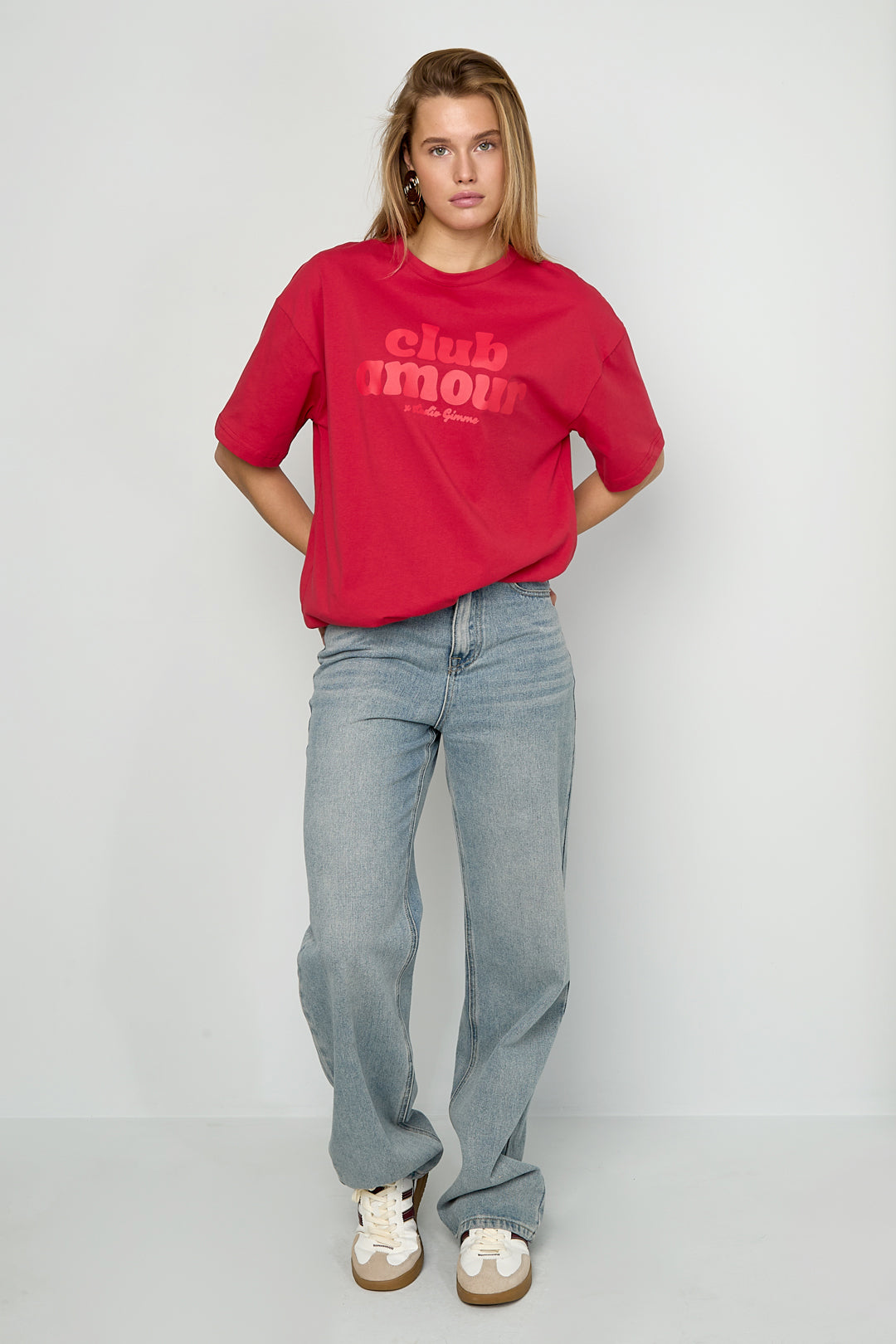 Dames Club Amour T-shirt van katoen met tekst – productfoto 8