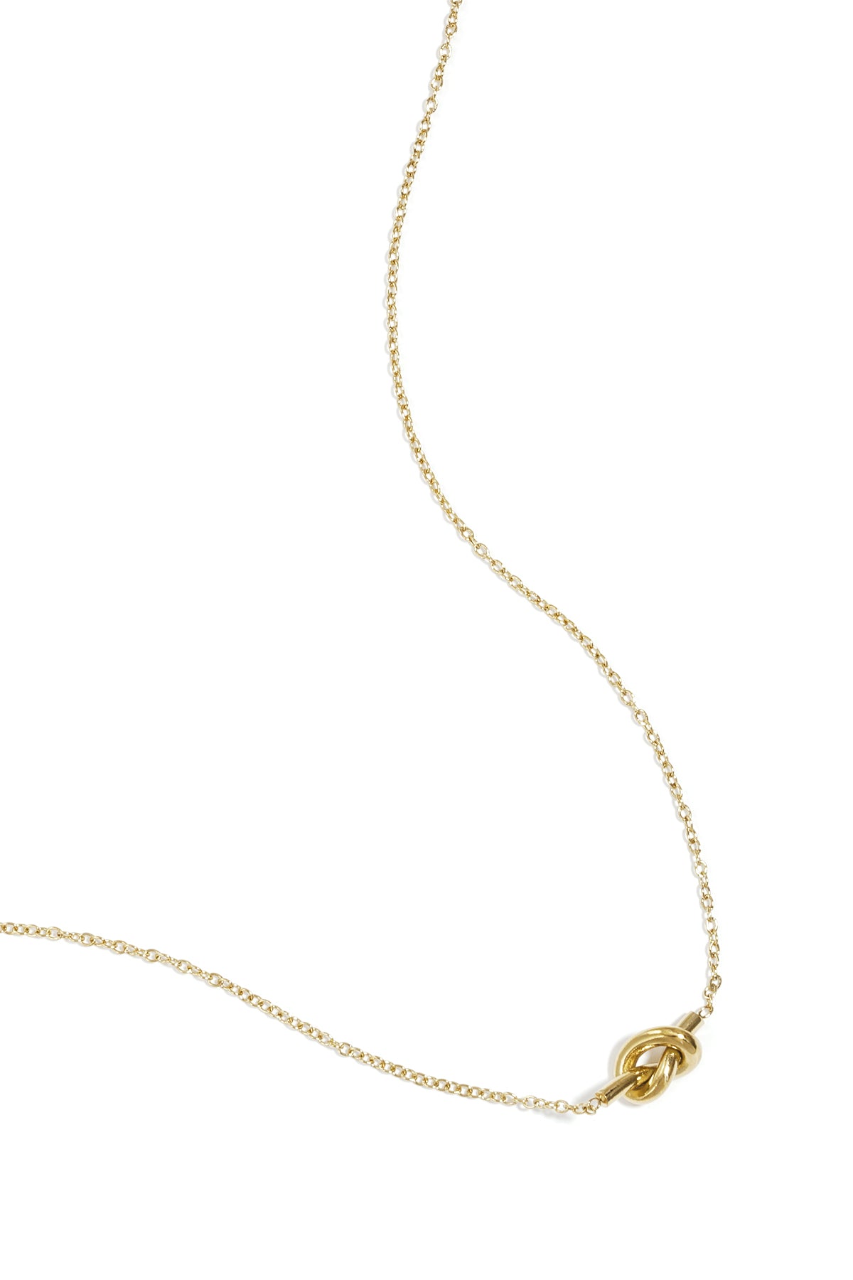 Women's necklace with organic shaped stainless steel pendant – gold-plated