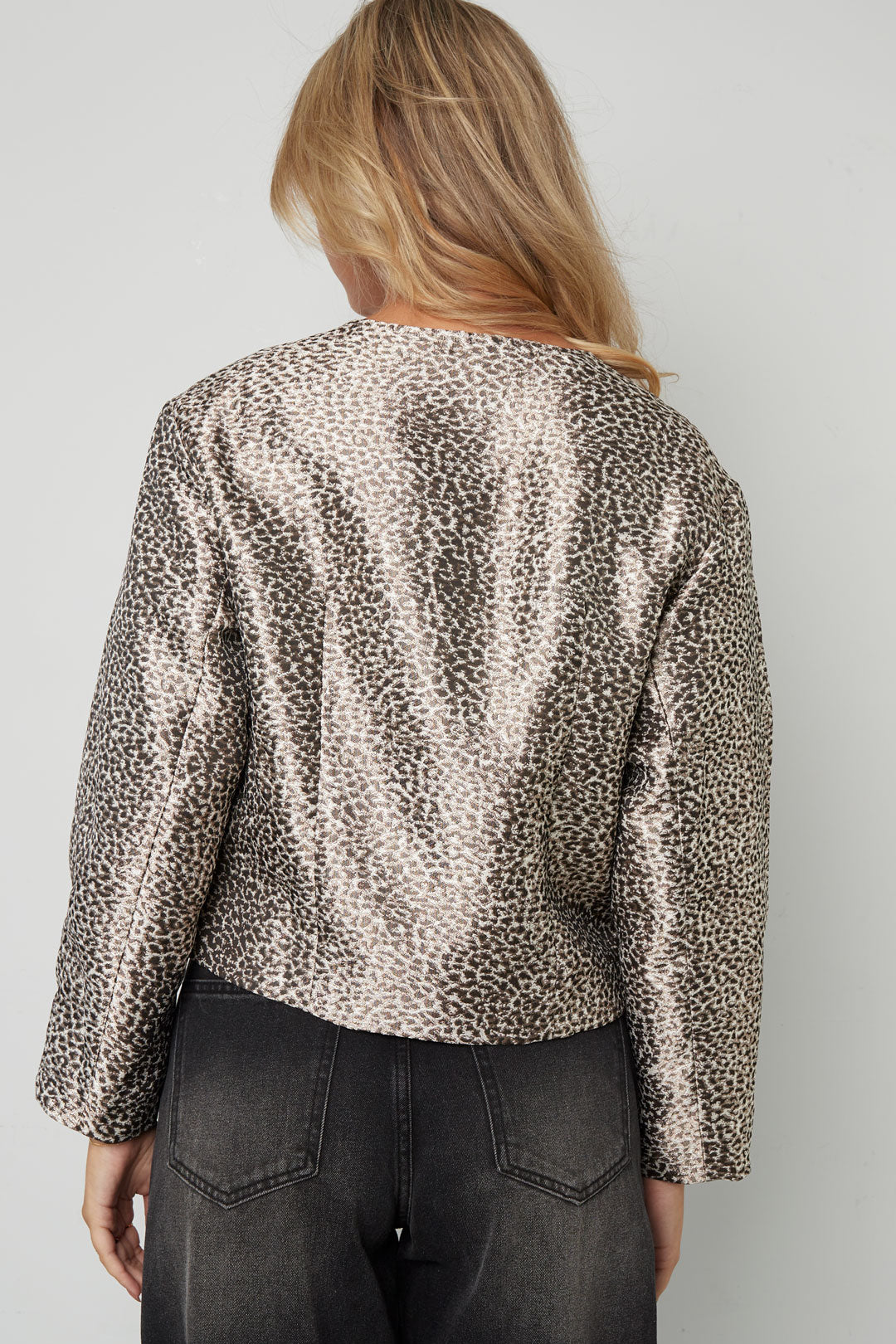 Dames Ava jacket van polyester met bloemenprint – productfoto 7