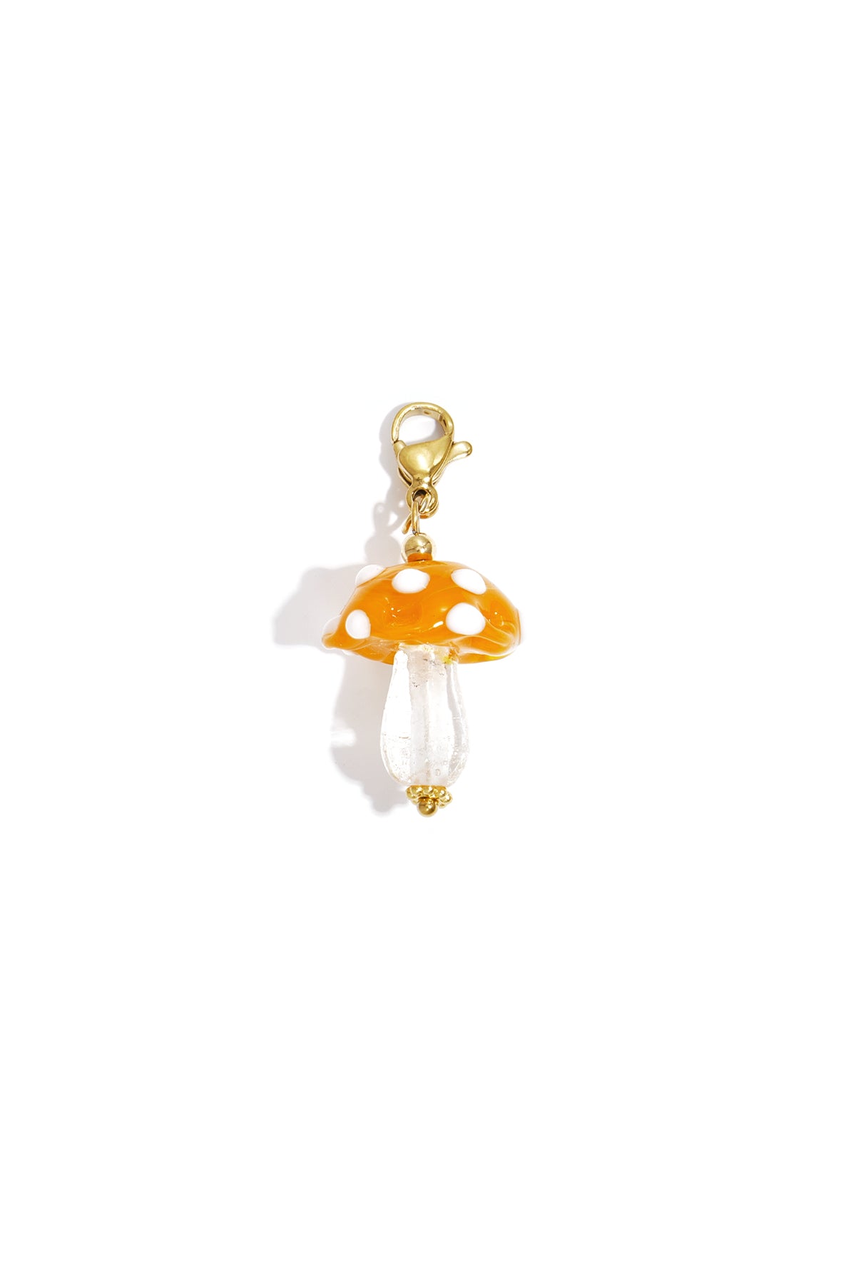 Sieraden bedel paddenstoel oranje DIY