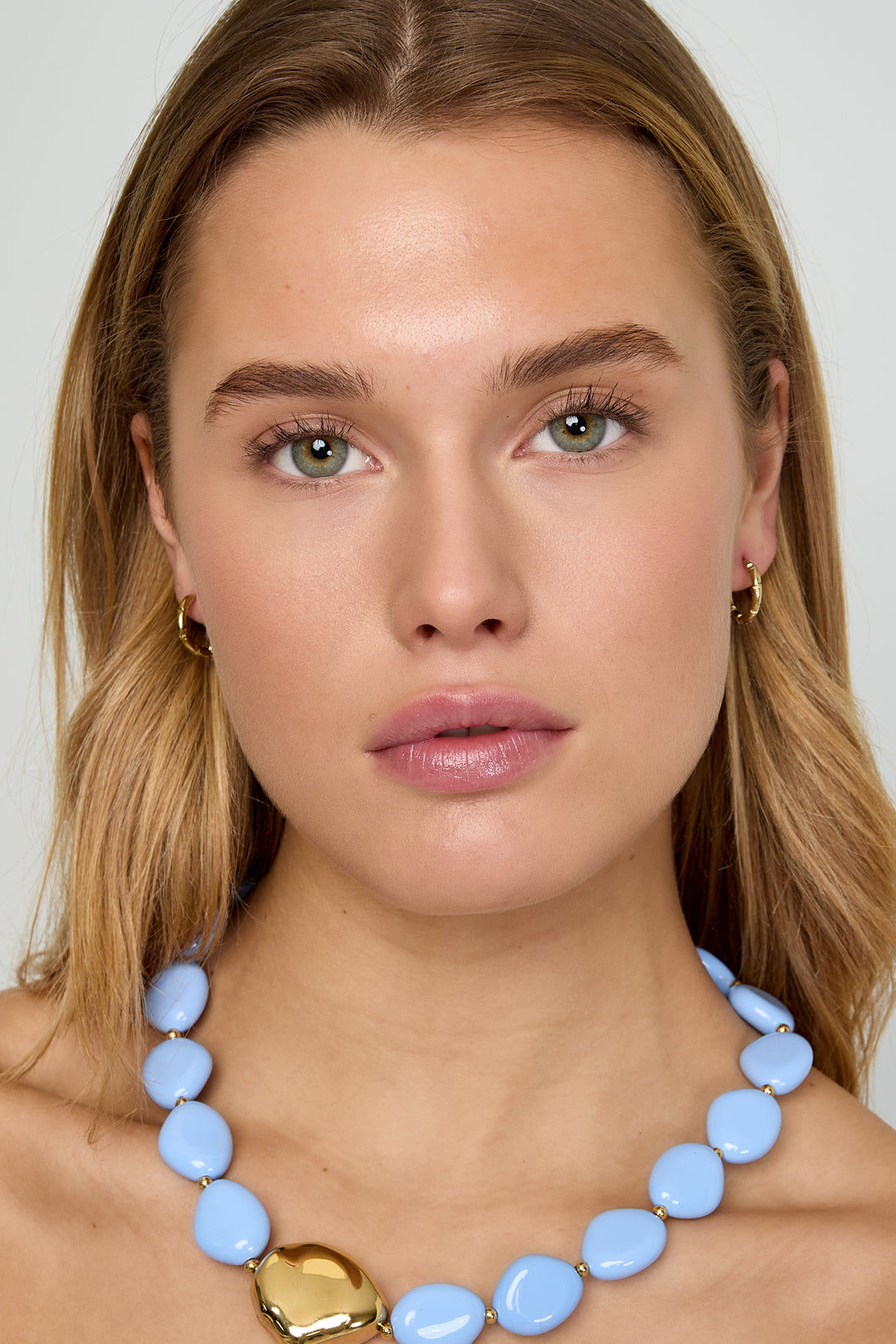 Round stainless steel hoop earrings for women - gold-plated and silver-plated – image 3