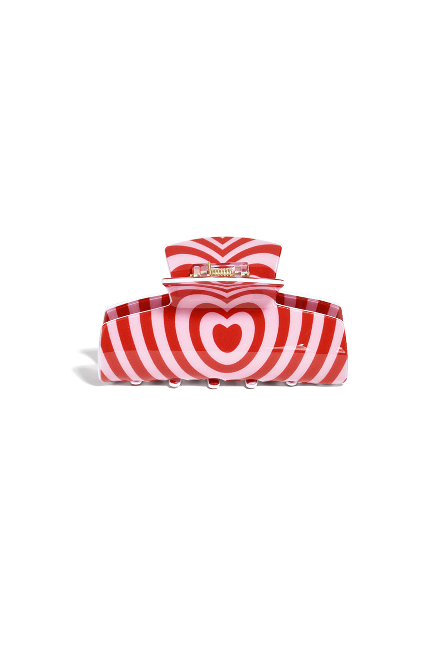 Pince à cheveux en acétate imitation cœur – décontractée pour la Saint-Valentin