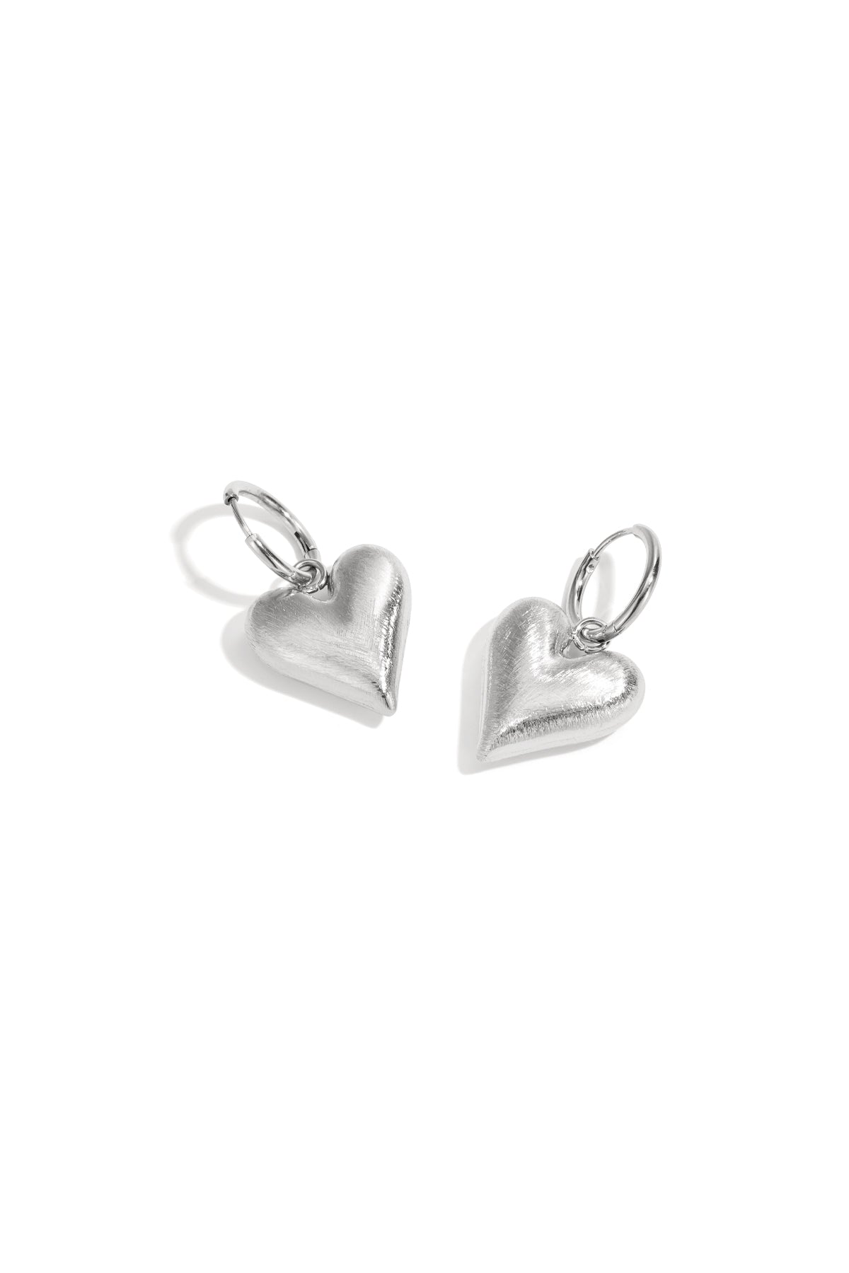 Dangle Earrings for Women, 304 Stainless Steel, Heart-Shaped – Gold-Colored