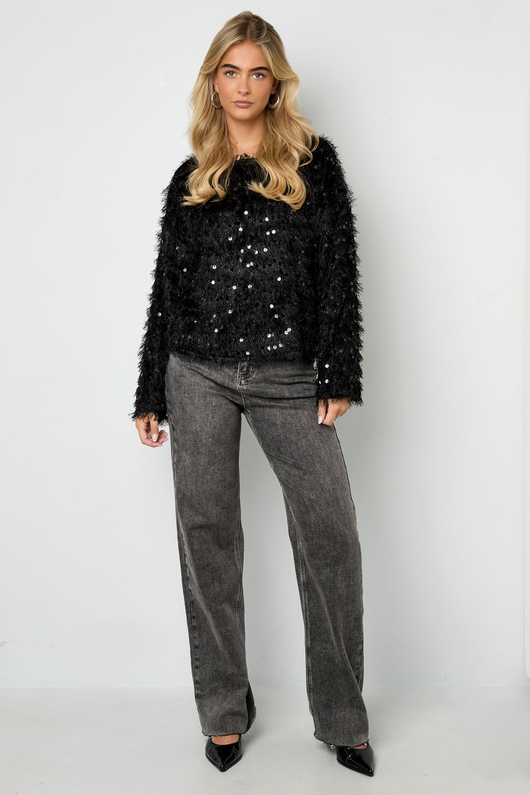 Haut à manches longues et sequins – photo 4