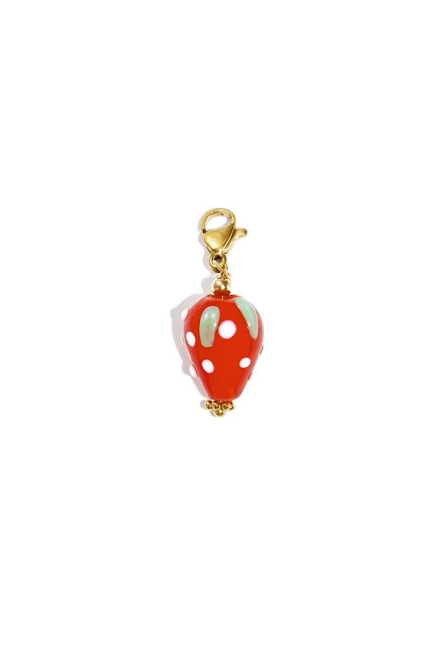 Composant de bijoux en résine avec motif de fruits – rouge – décontracté