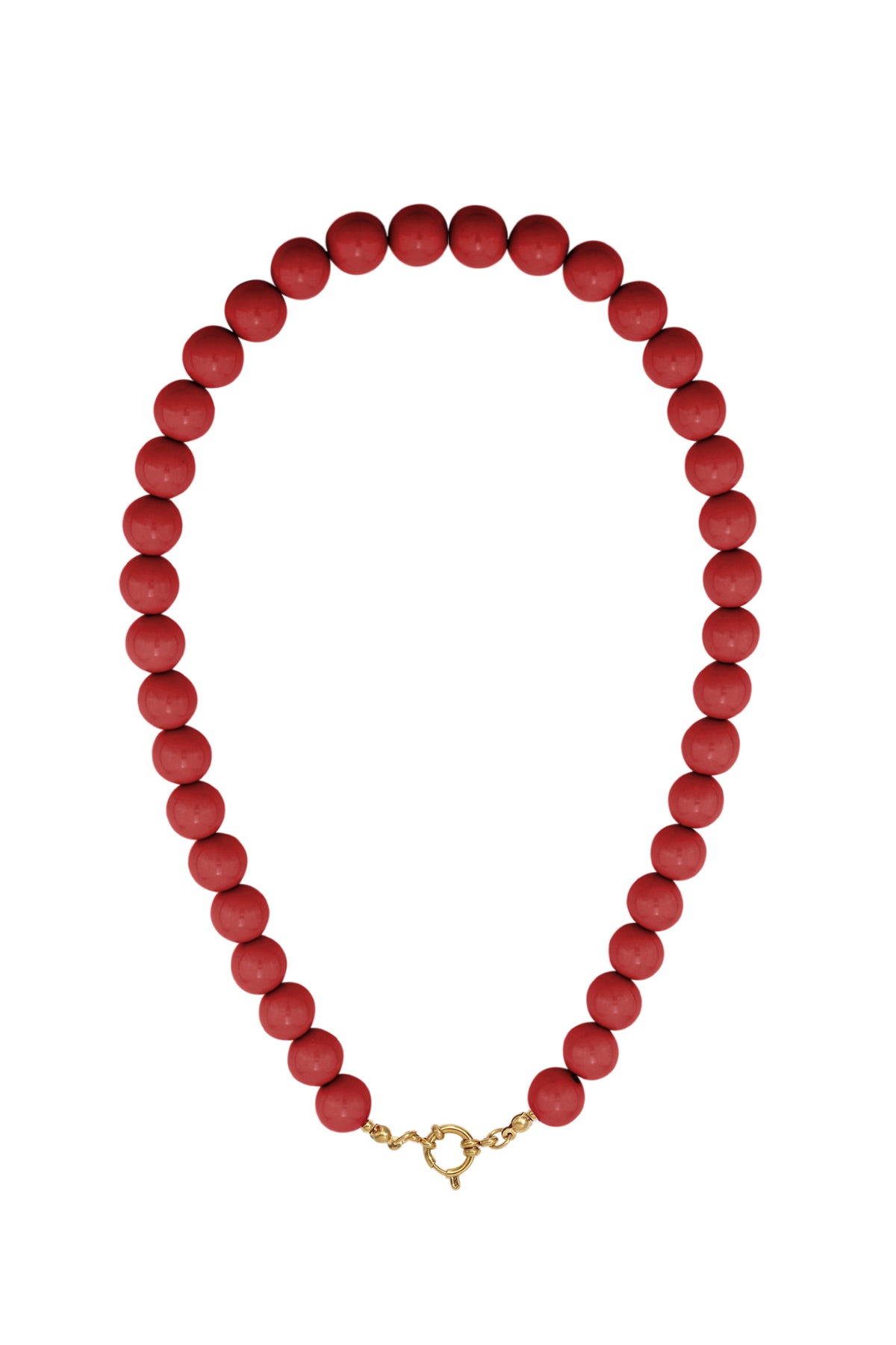 Collier de perles en résine pour femme – multicolore – créatif