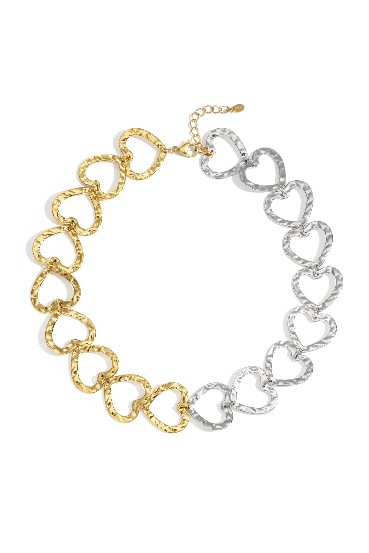 Women's Stainless Steel Heart Chain Necklace – Multiple Colors