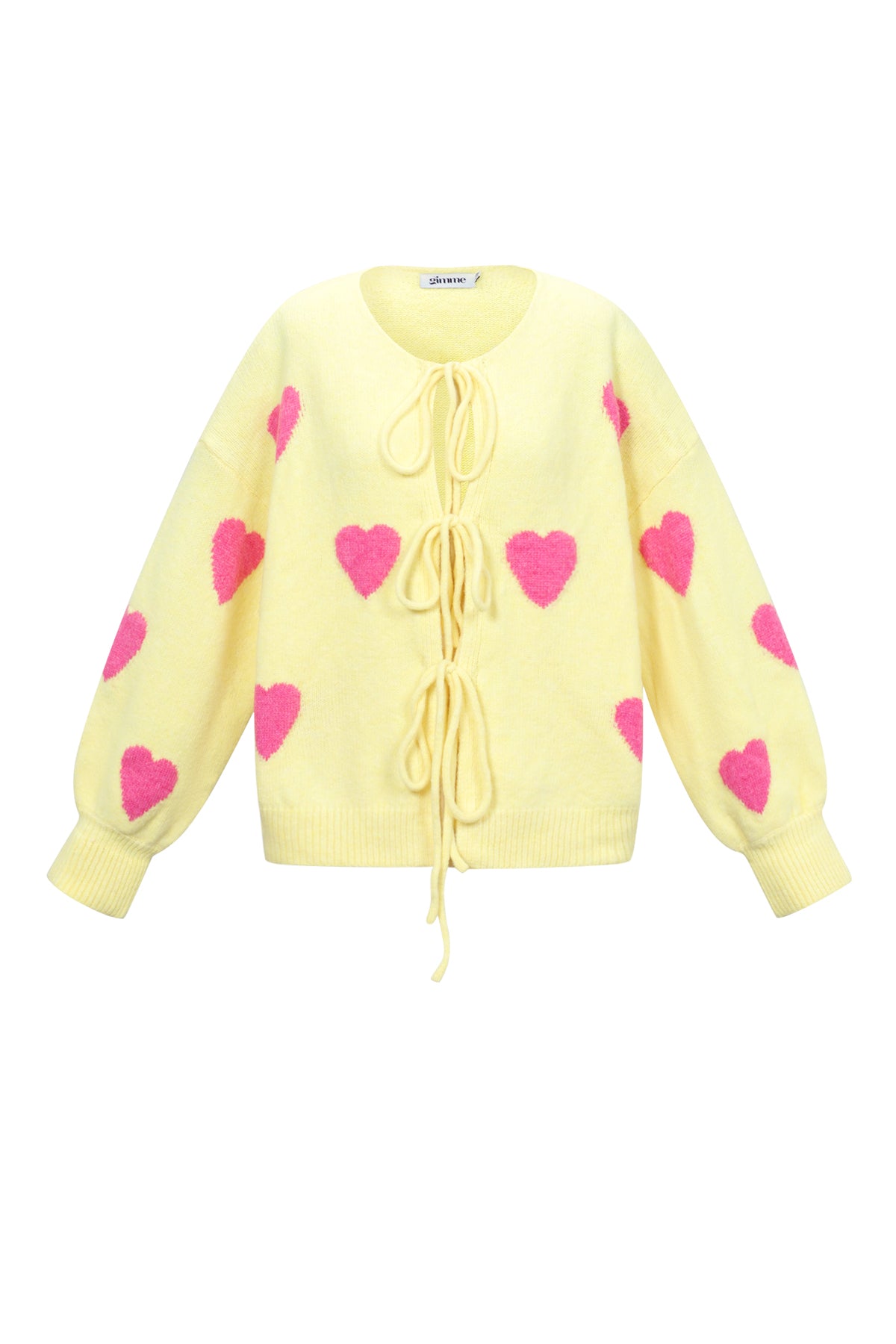 Dames Love Me cardigan van polyester met hart – productfoto 8
