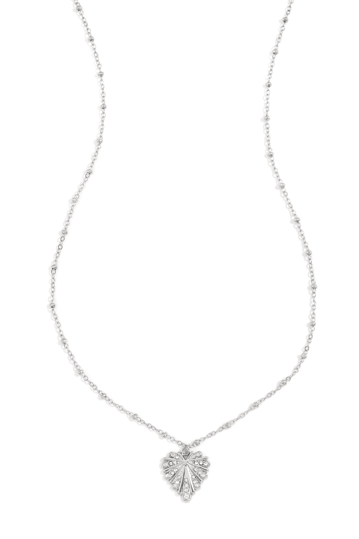 Collier pour femme avec pendentif cœur en acier inoxydable 304 – couleur or