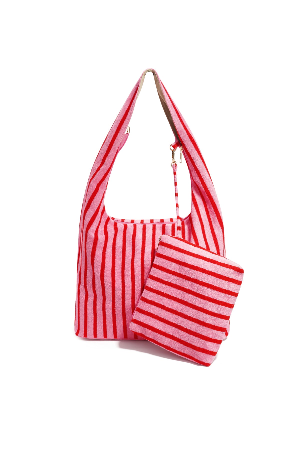 Shoppertassen met strepen, eenvoudig, polyester, dagelijkse accessoires