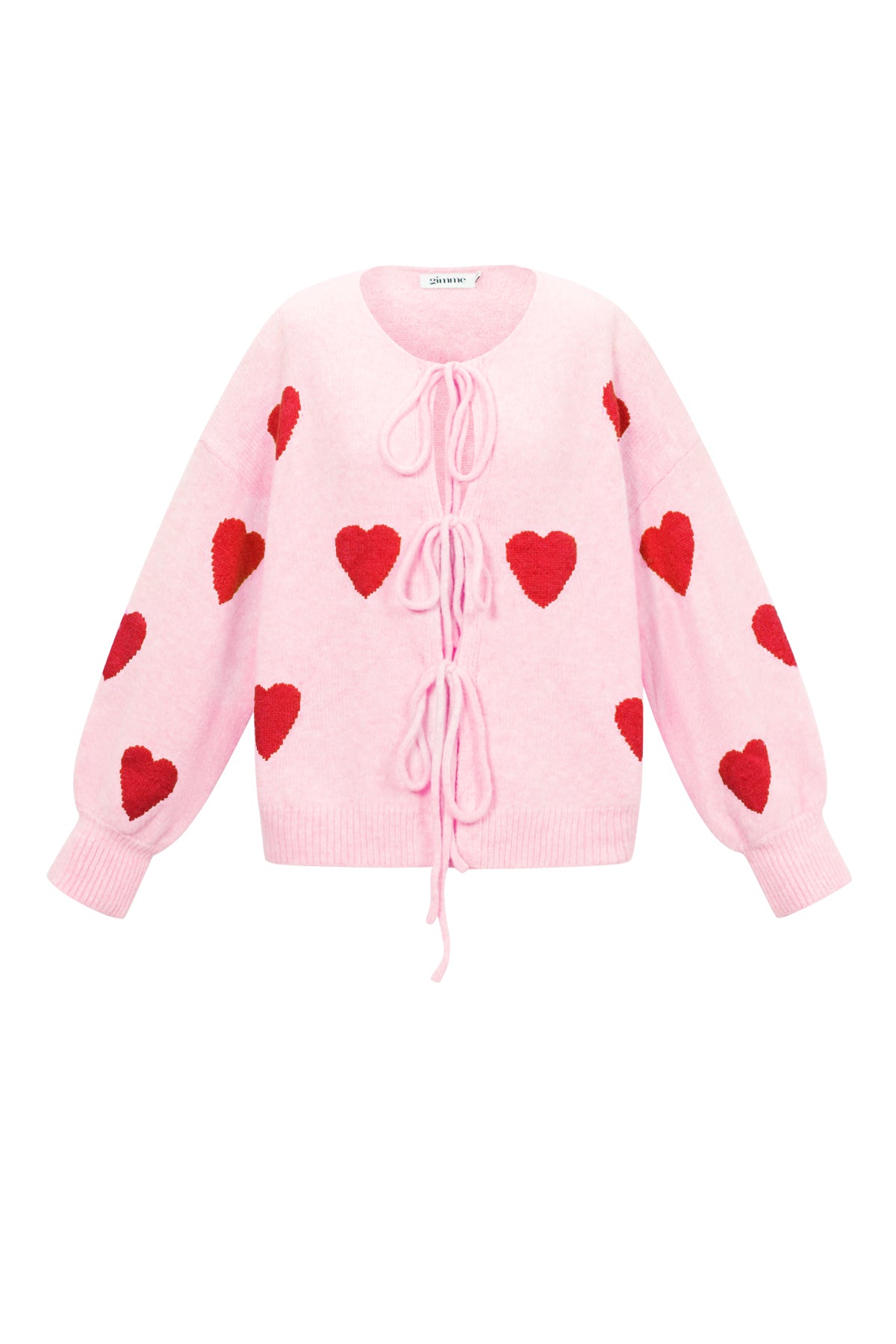 Dames Love Me cardigan van polyester met hart