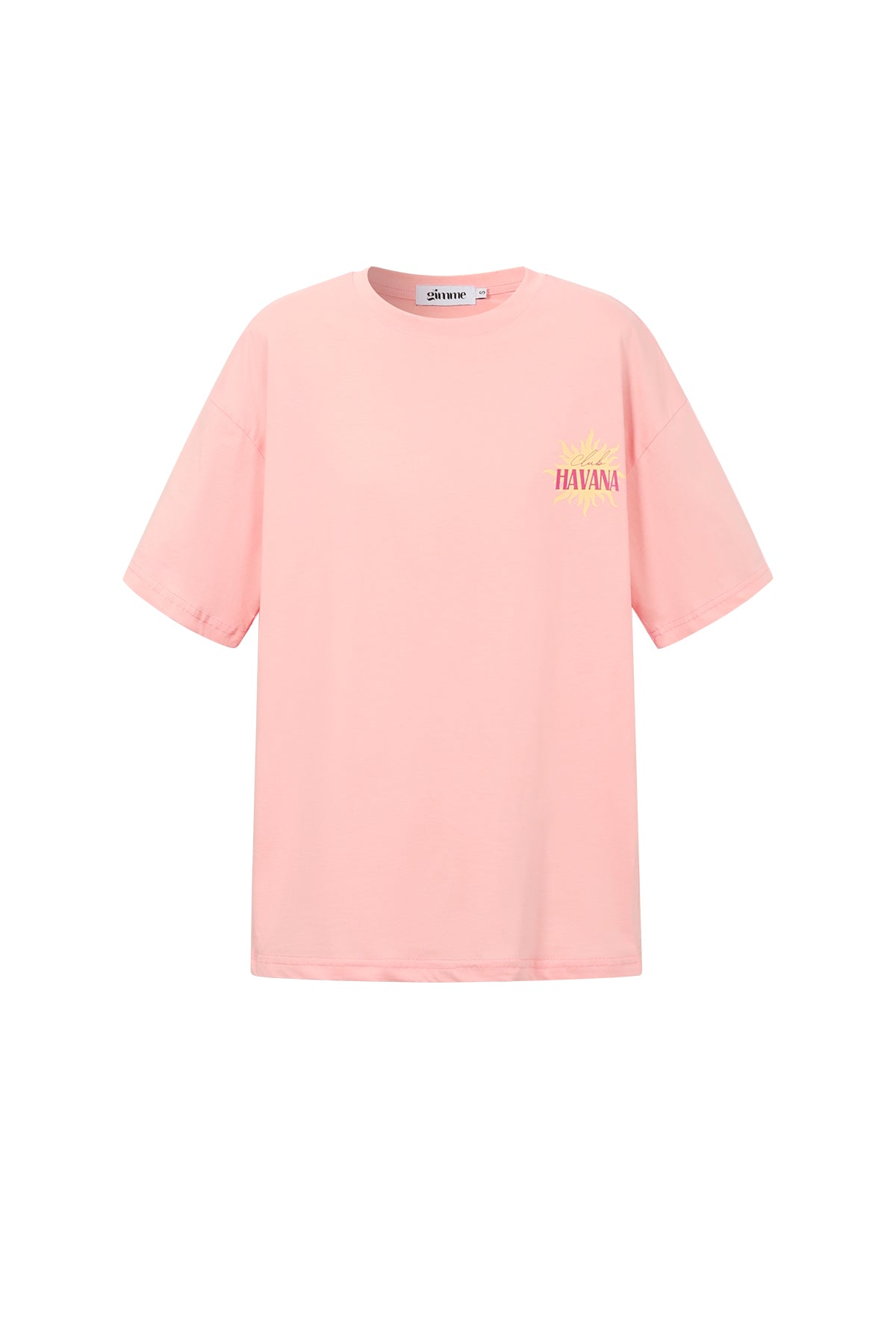 T-shirt femme col rond coupe décontractée – Havana