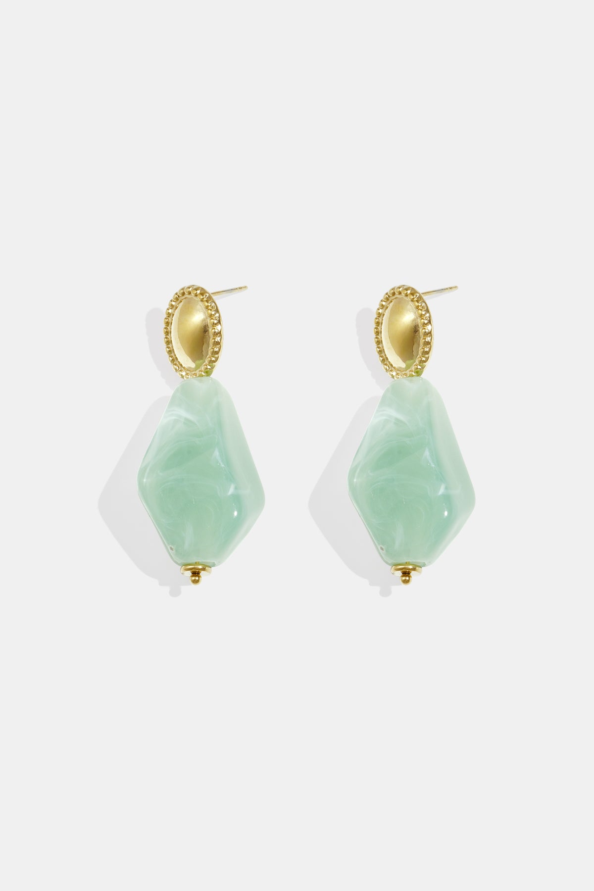 Stainless Steel Organic Shaped Drop Earrings for Women - Multiple Colors